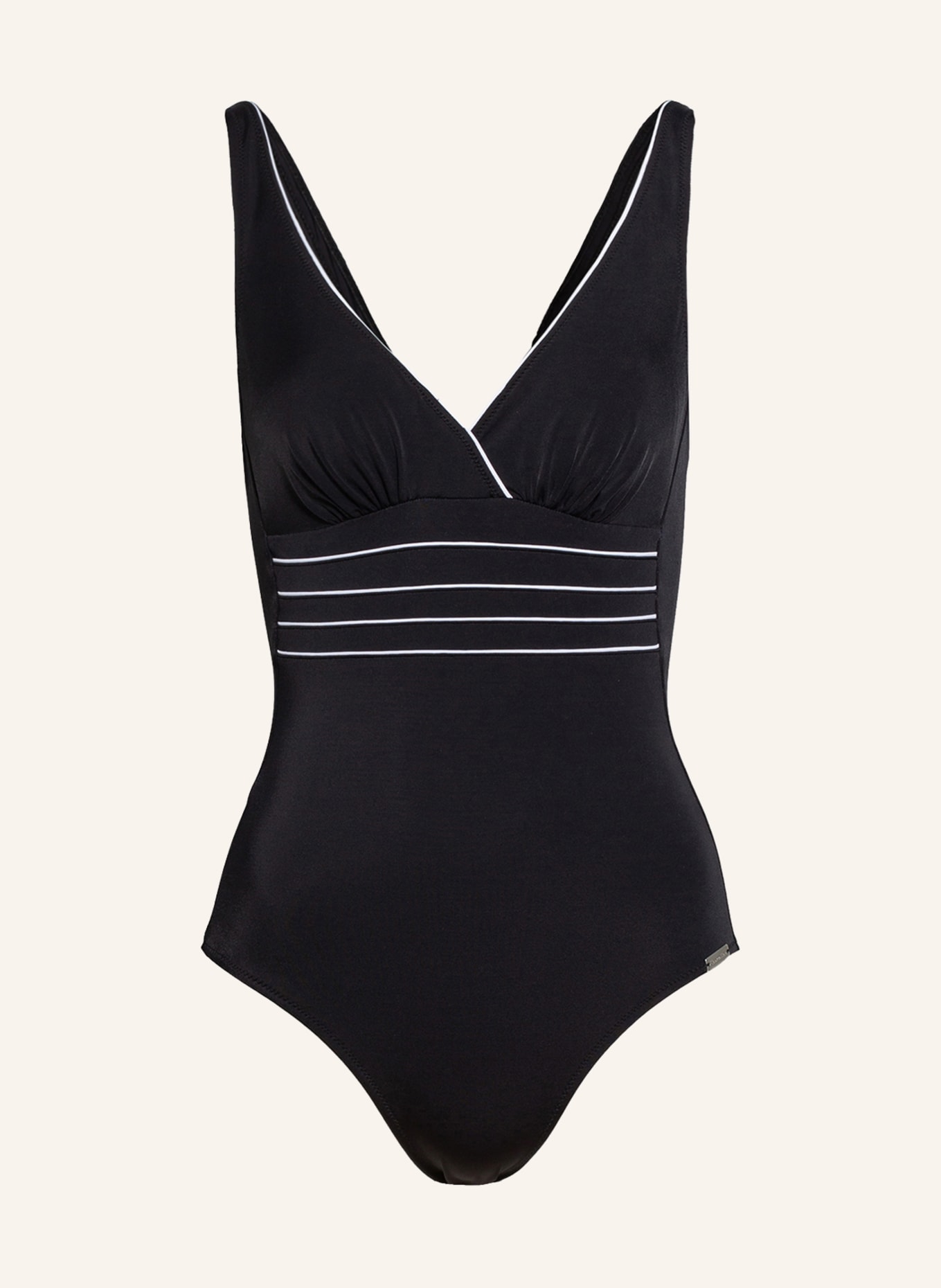 Charmline Shaping swimsuit PURE LINES, Color: BLACK/ WHITE (Image 2)