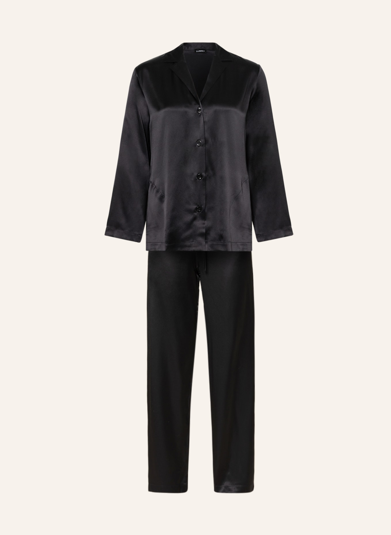 LA PERLA Pajamas SILK in silk , Color: BLACK (Image 1)