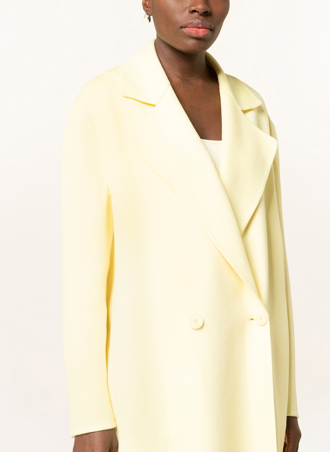 STELLA McCARTNEY Wool coat ERIKA, Color: LIGHT YELLOW (Image 4)