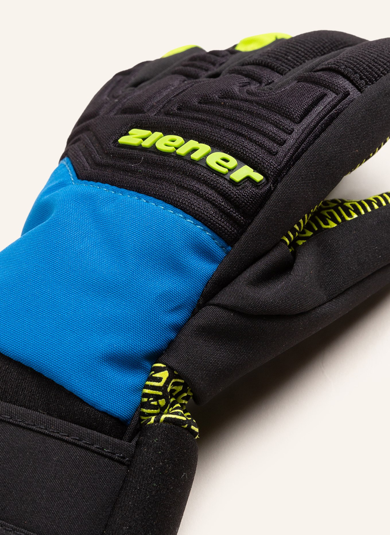 ziener Skihandschuhe LANUS AS® PR in schwarz/ blau/ neongrün