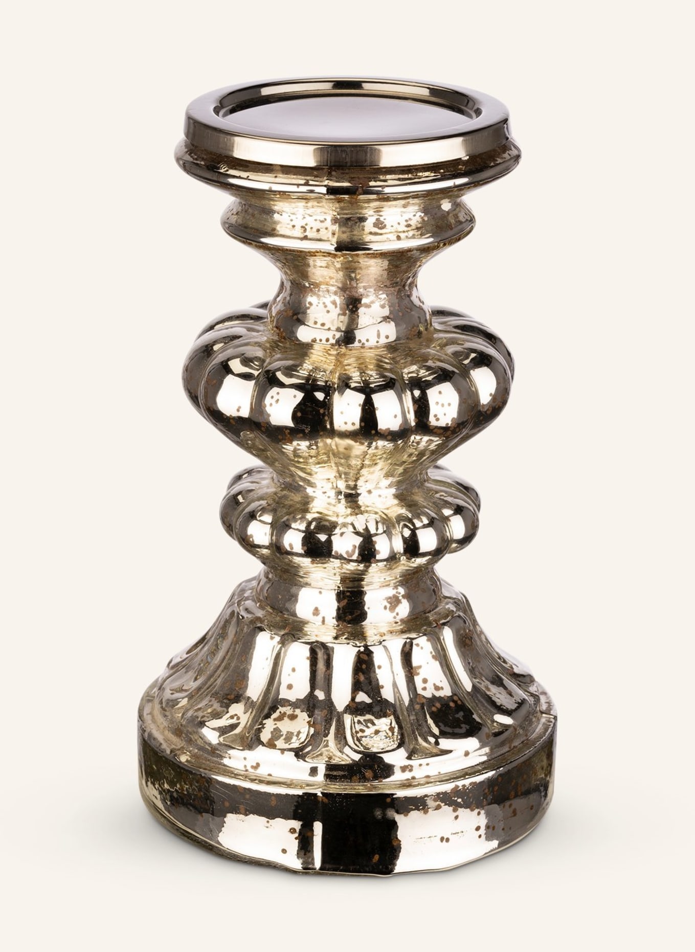 COR MULDER Candleholder, Color: SILVER (Image 1)