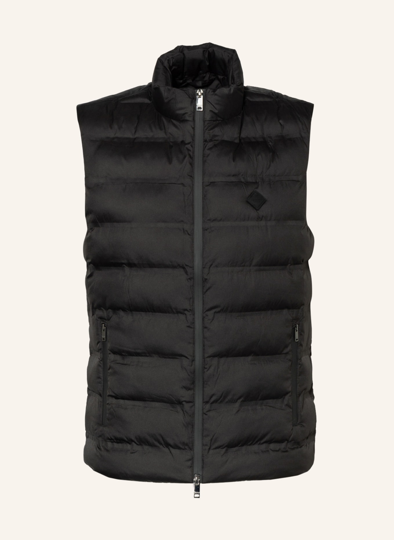 HACKETT LONDON Quilted vest, Color: BLACK (Image 1)