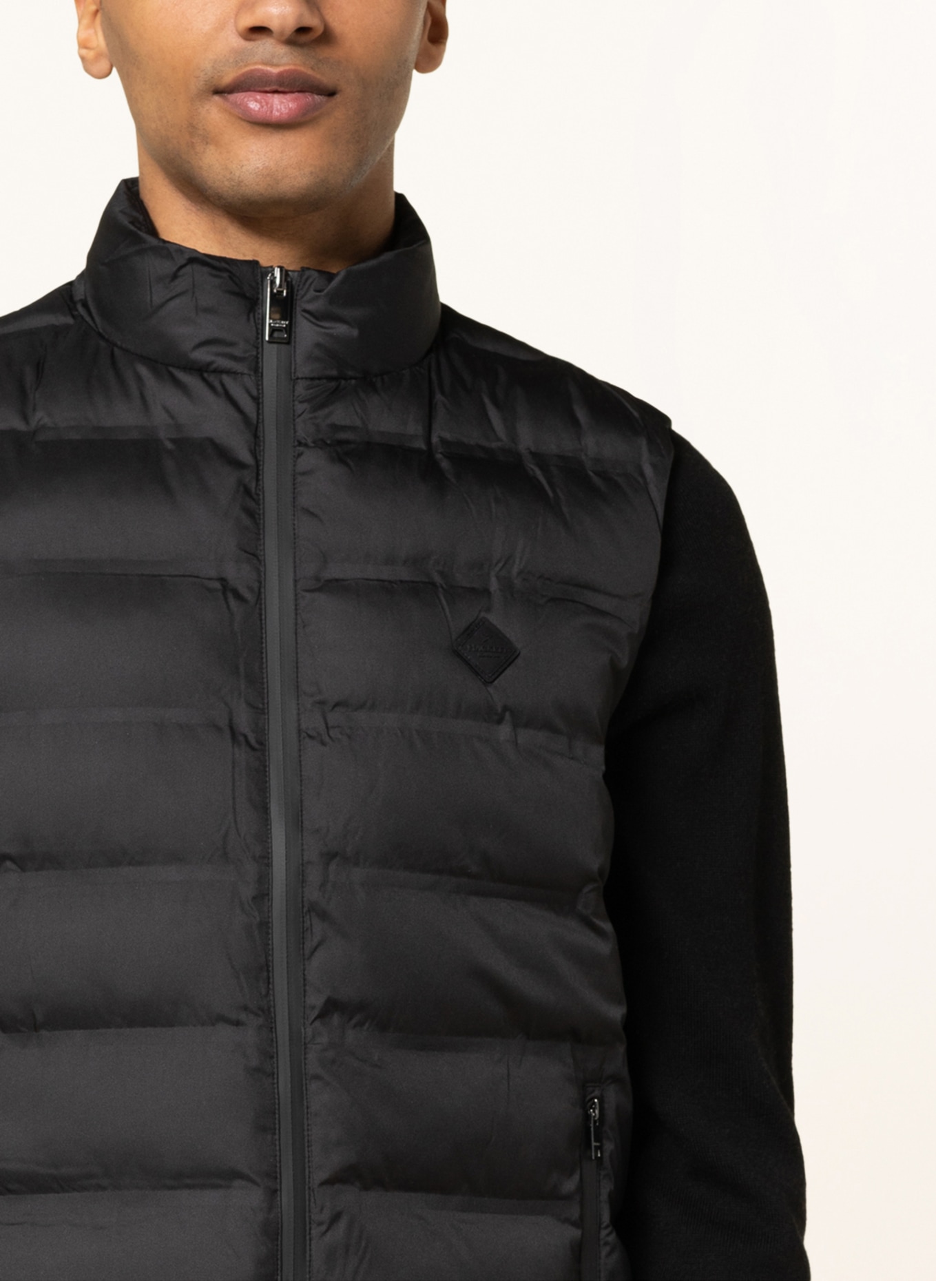 HACKETT LONDON Quilted vest, Color: BLACK (Image 4)