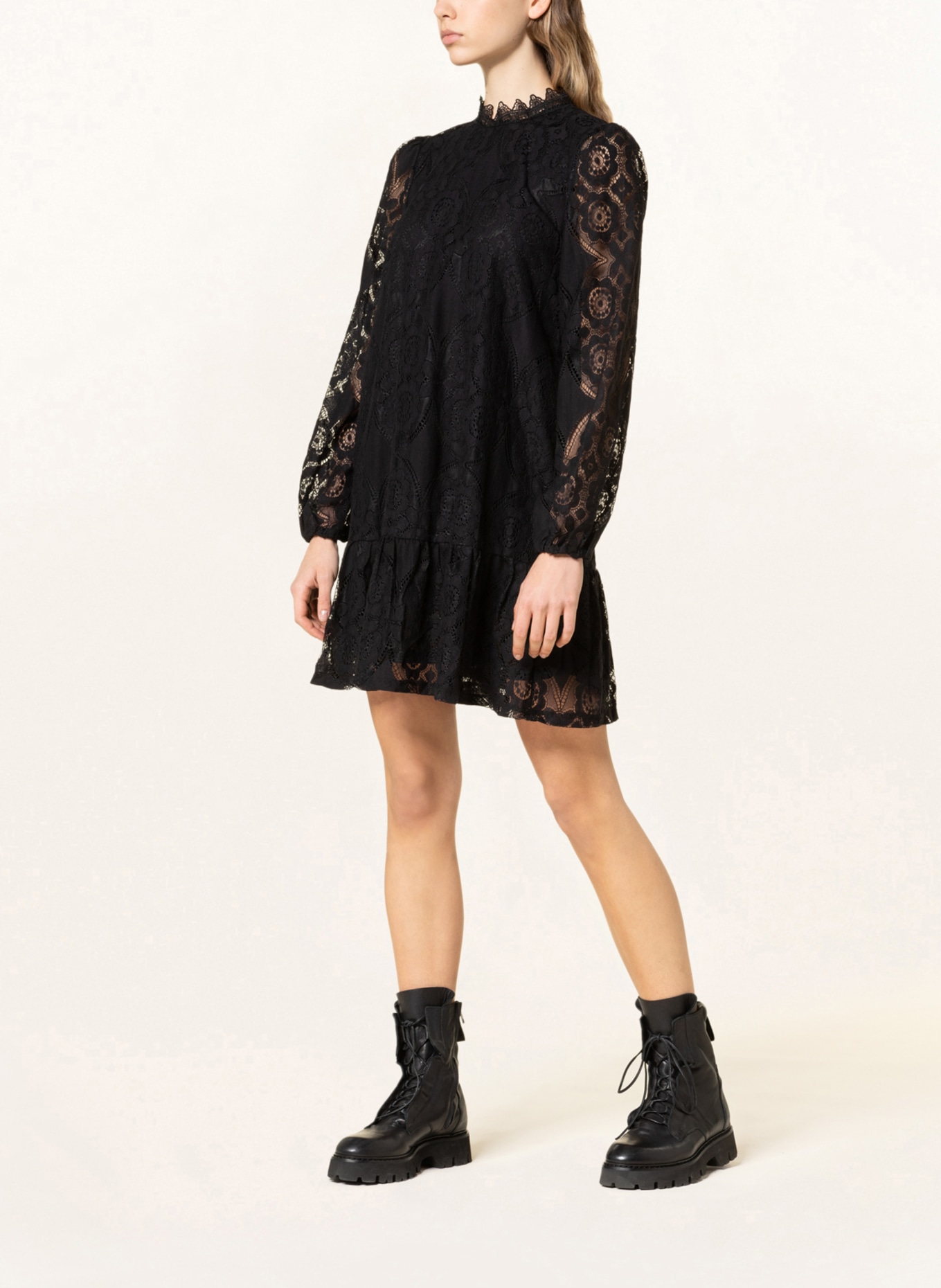 ONLY Lace dress, Color: BLACK (Image 2)