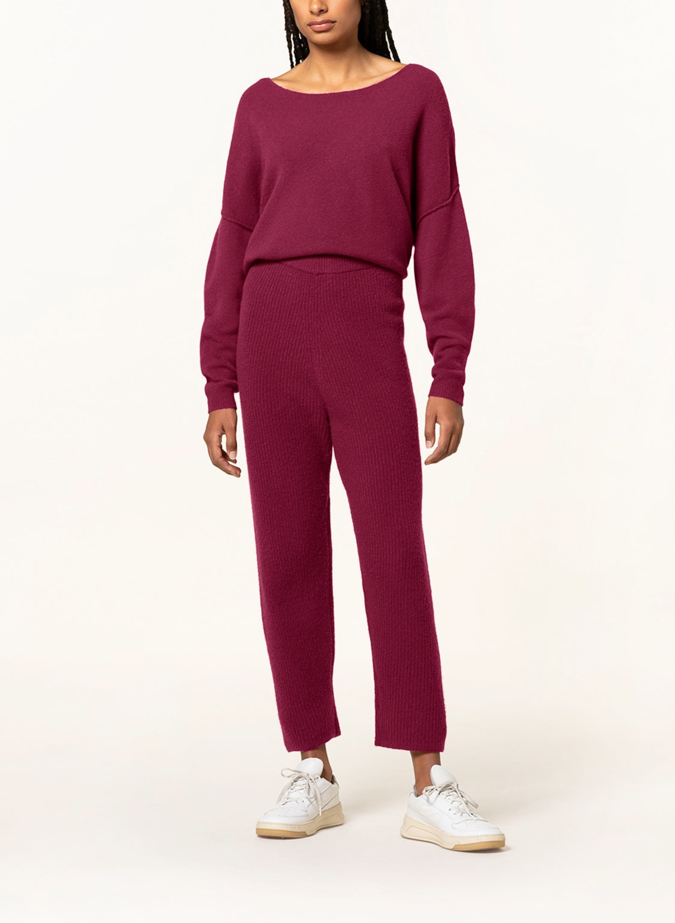 American Vintage Knit trousers DOMY, Color: FUCHSIA (Image 2)