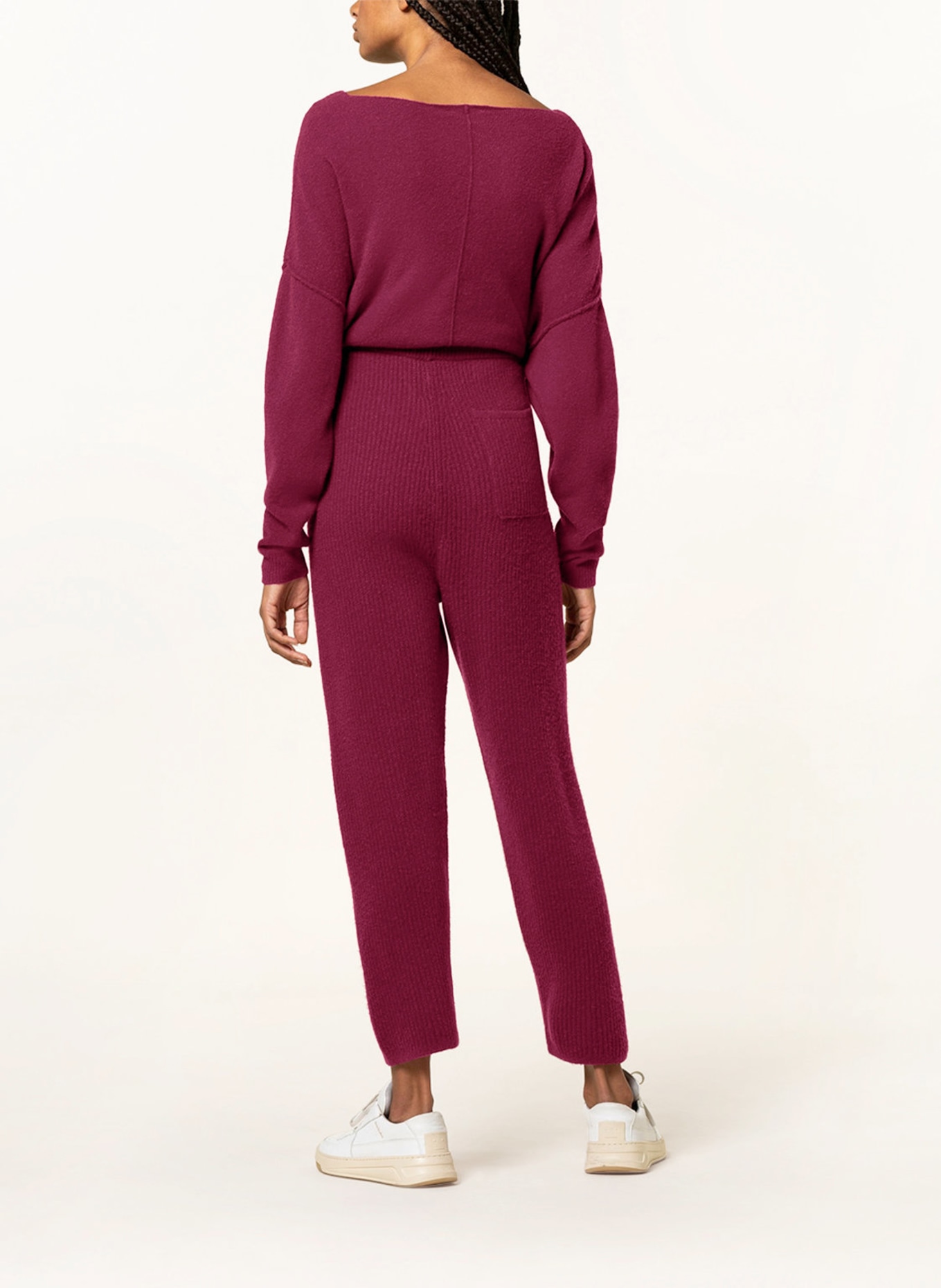 American Vintage Knit trousers DOMY, Color: FUCHSIA (Image 3)