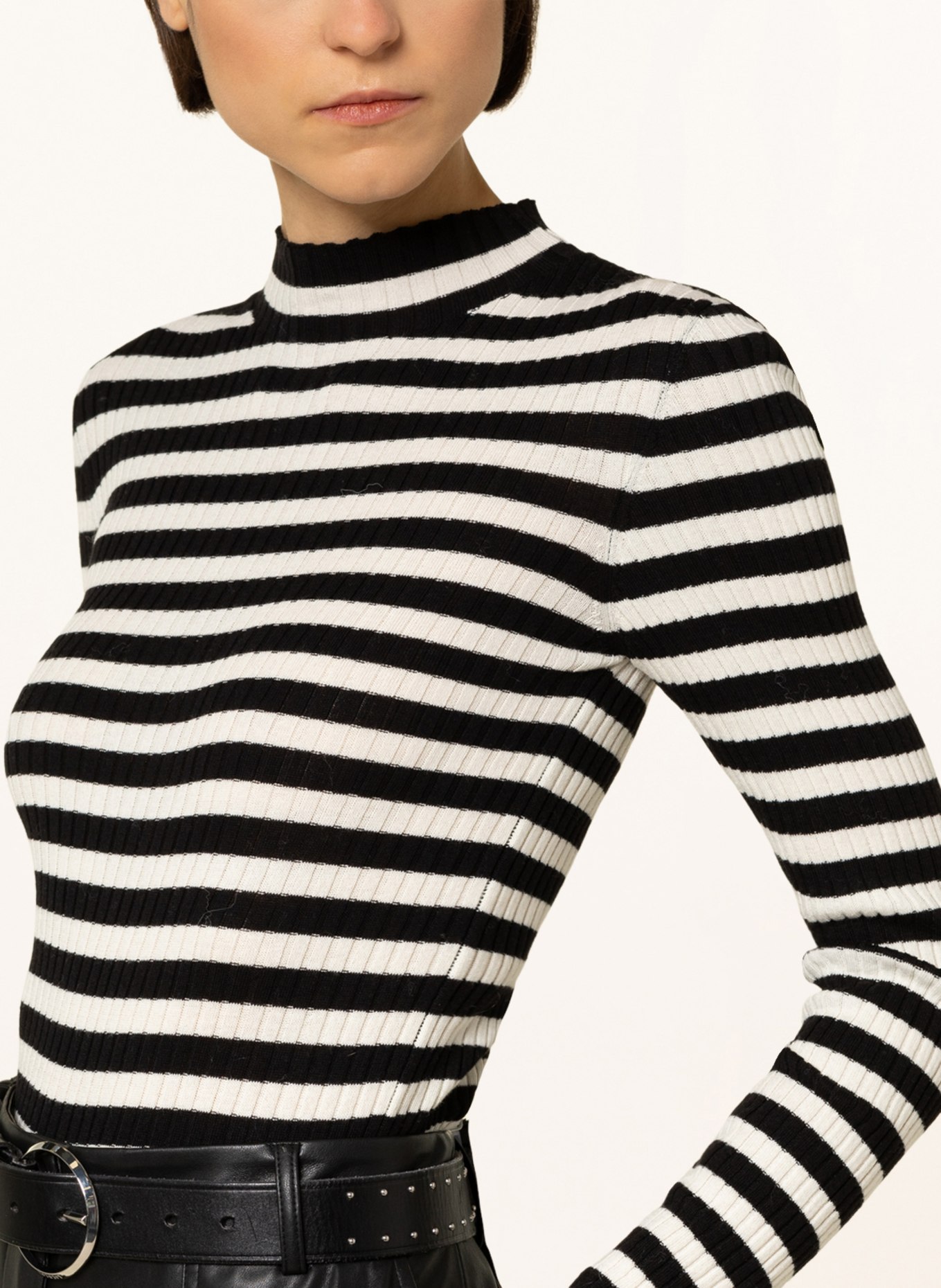 ARMEDANGELS Sweater ALAANI, Color: BLACK/ WHITE (Image 4)