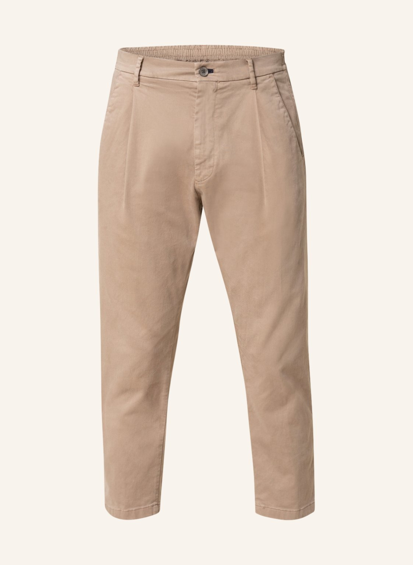 JOOP! JEANS Chinosy 7/8 LEAD loose fit: CAMELOWY