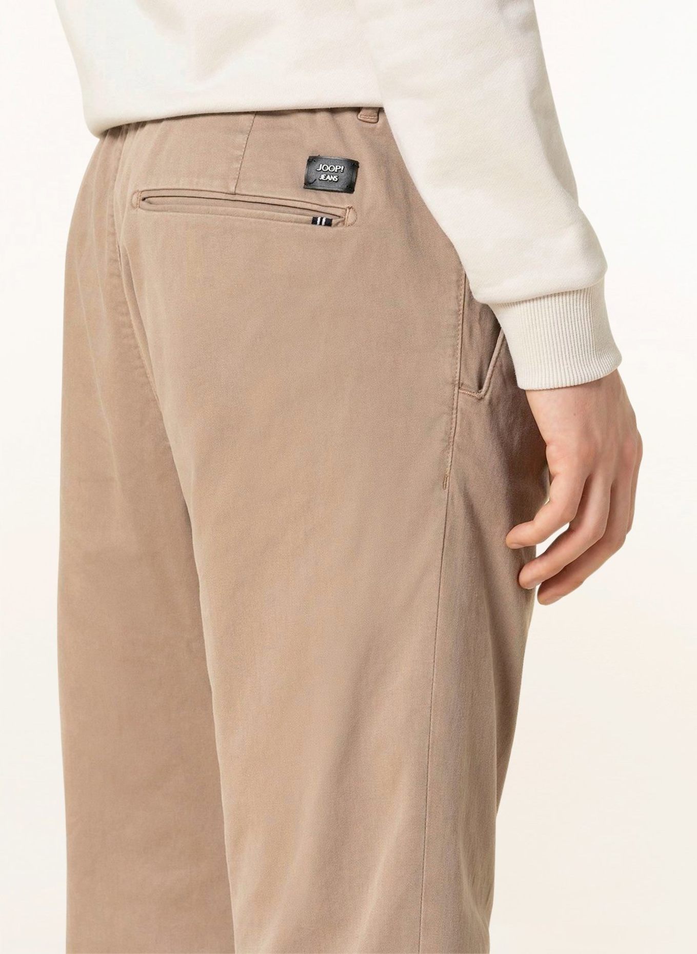 JOOP! JEANS Chinosy 7/8 LEAD loose fit: CAMELOWY