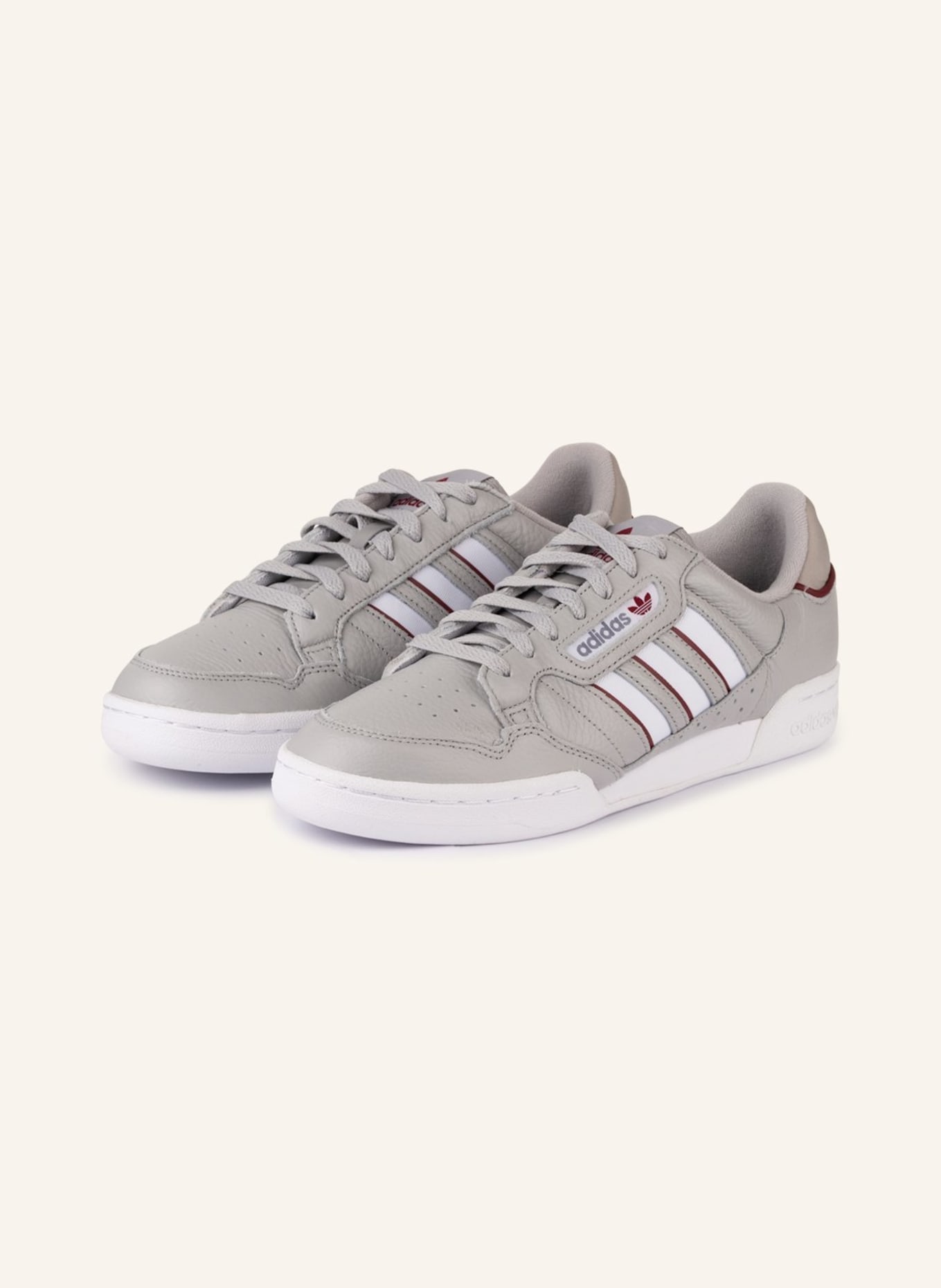 adidas Originals Sneakers CONTINENTAL 80, Color: GRAY/ DARK RED/ WHITE (Image 1)