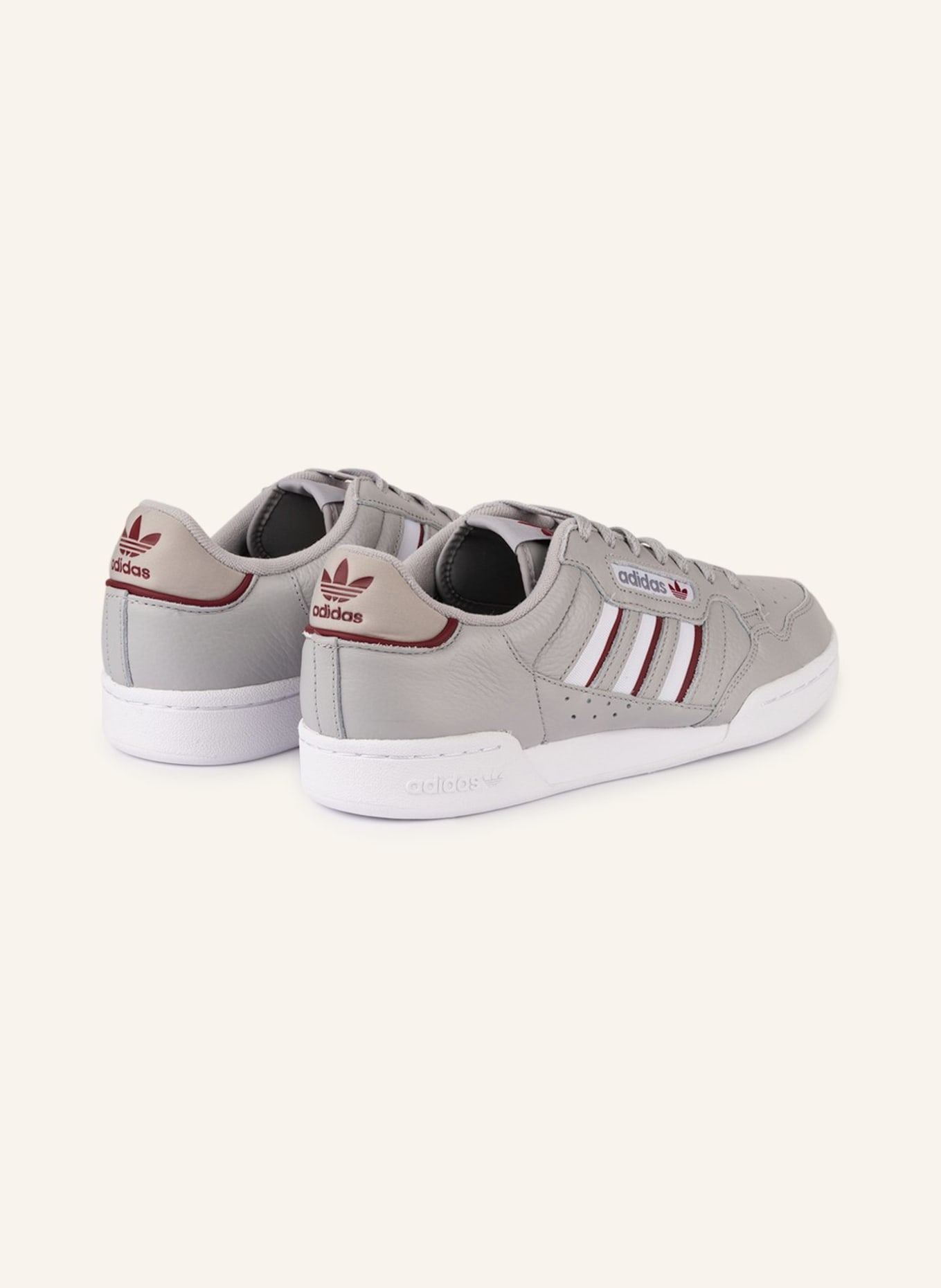 adidas Originals Sneakers CONTINENTAL 80, Color: GRAY/ DARK RED/ WHITE (Image 2)