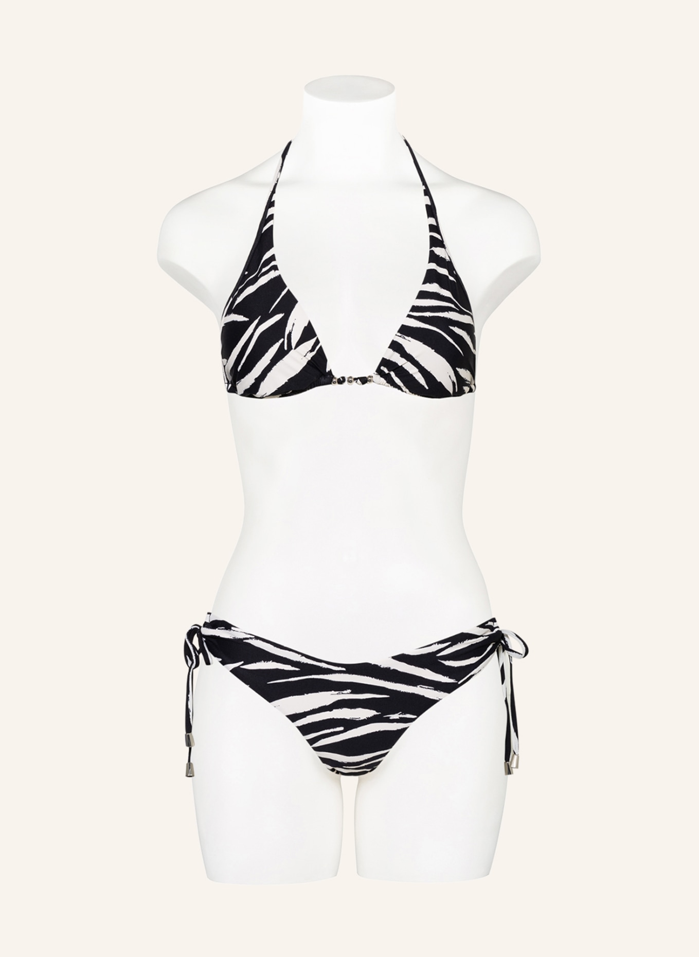 SEAFOLLY Brazilian bikini bottoms SKIN DEEP, Color: BLACK/ ECRU (Image 2)