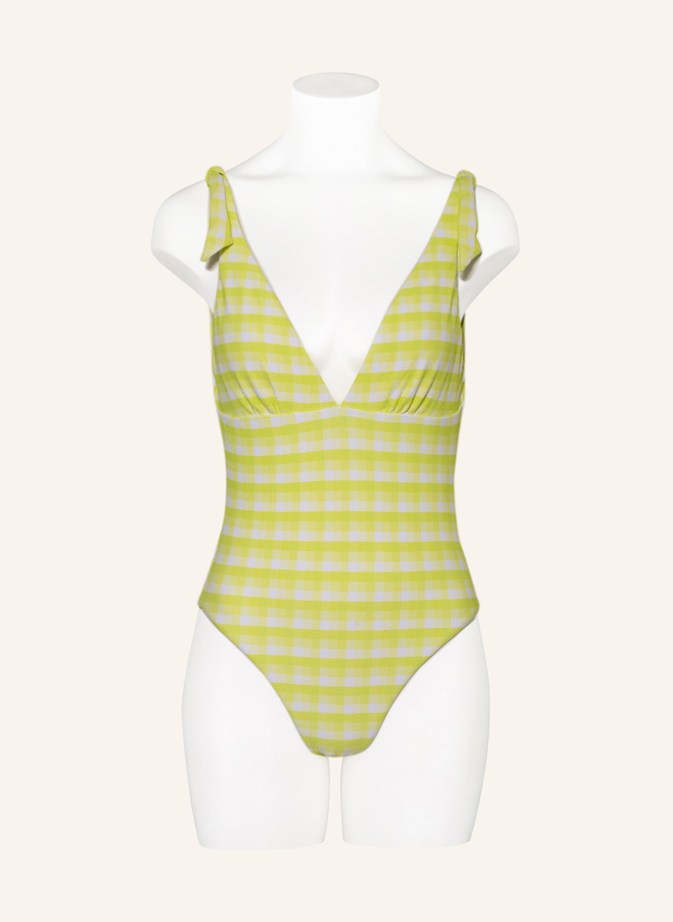 SEAFOLLY Swimsuit PORTOFINO, Color: LIGHT GREEN/ WHITE (Image 2)