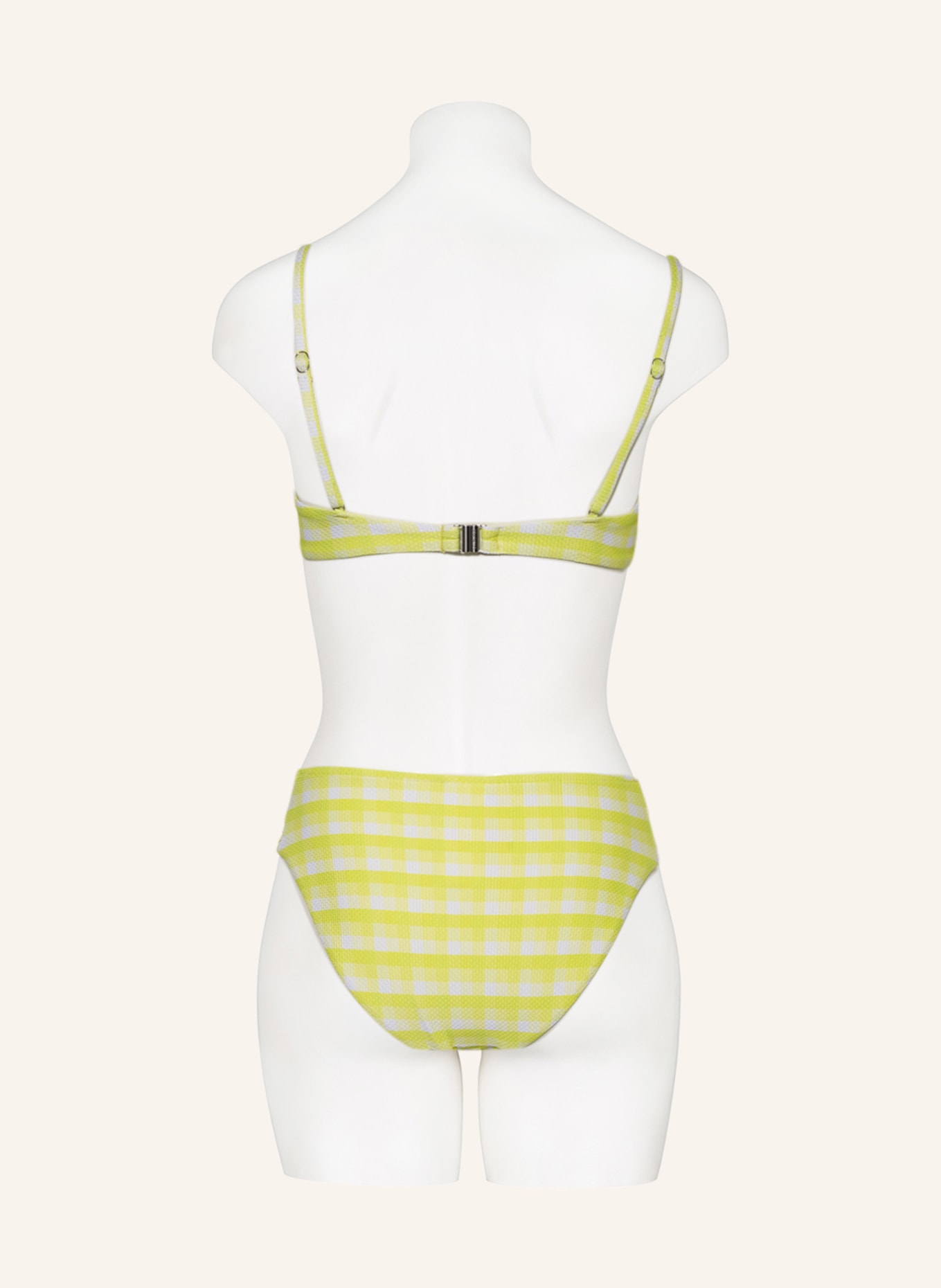 SEAFOLLY Bikini bottoms PORTOFINO, Color: LIGHT GREEN/ WHITE (Image 3)