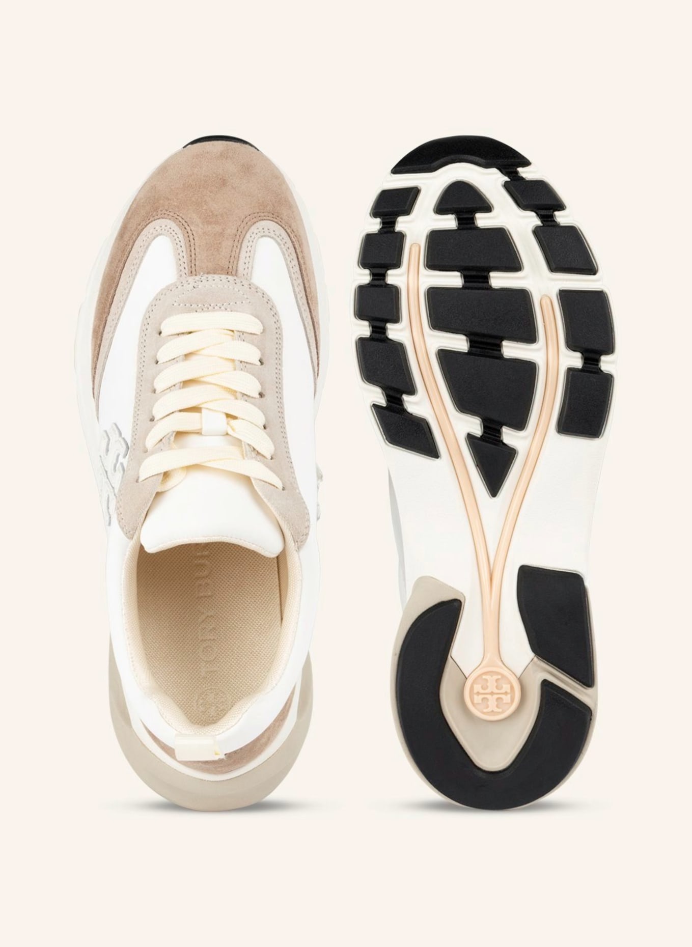 TORY BURCH Sneaker GOOD LUCK, Farbe: WEISS/ TAUPE/ CREME (Bild 5)