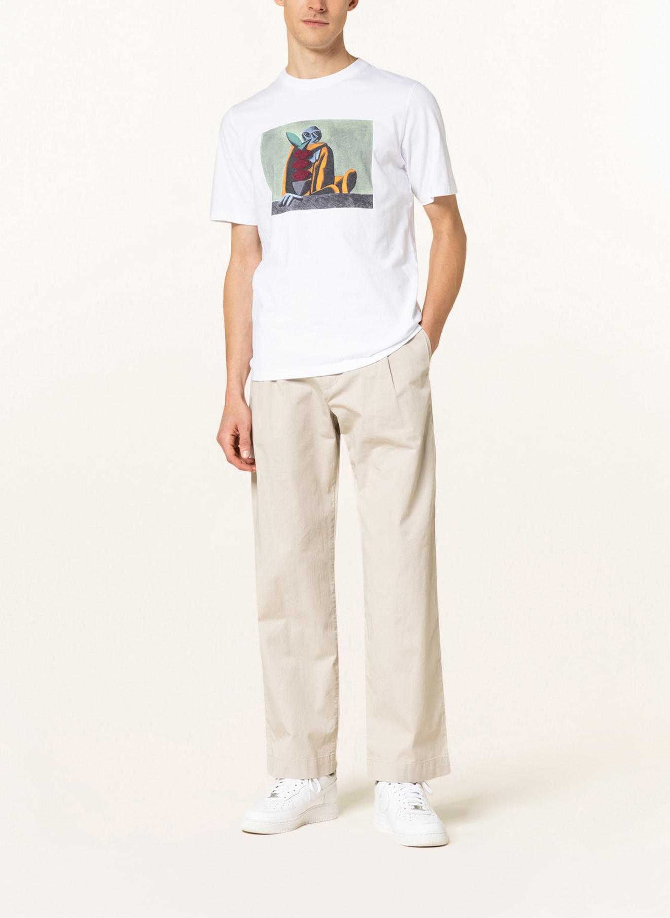 WOOD WOOD T-Shirt SAMI, Color: WHITE (Image 2)
