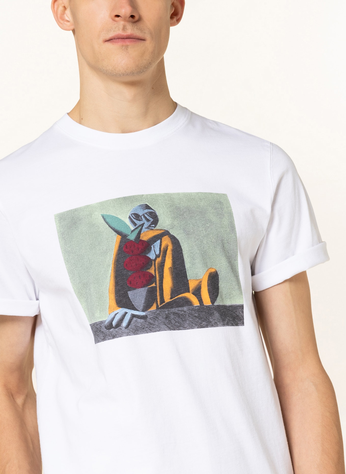 WOOD WOOD T-shirt SAMI, Kolor: BIAŁY (Obrazek 4)