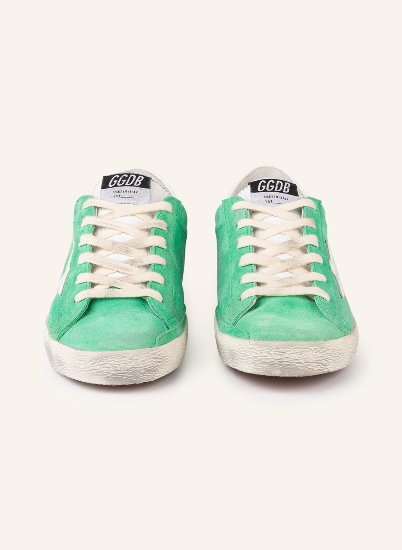 GOLDEN GOOSE Sneakers SUPER-STAR, Color: GREEN/ WHITE (Image 3)