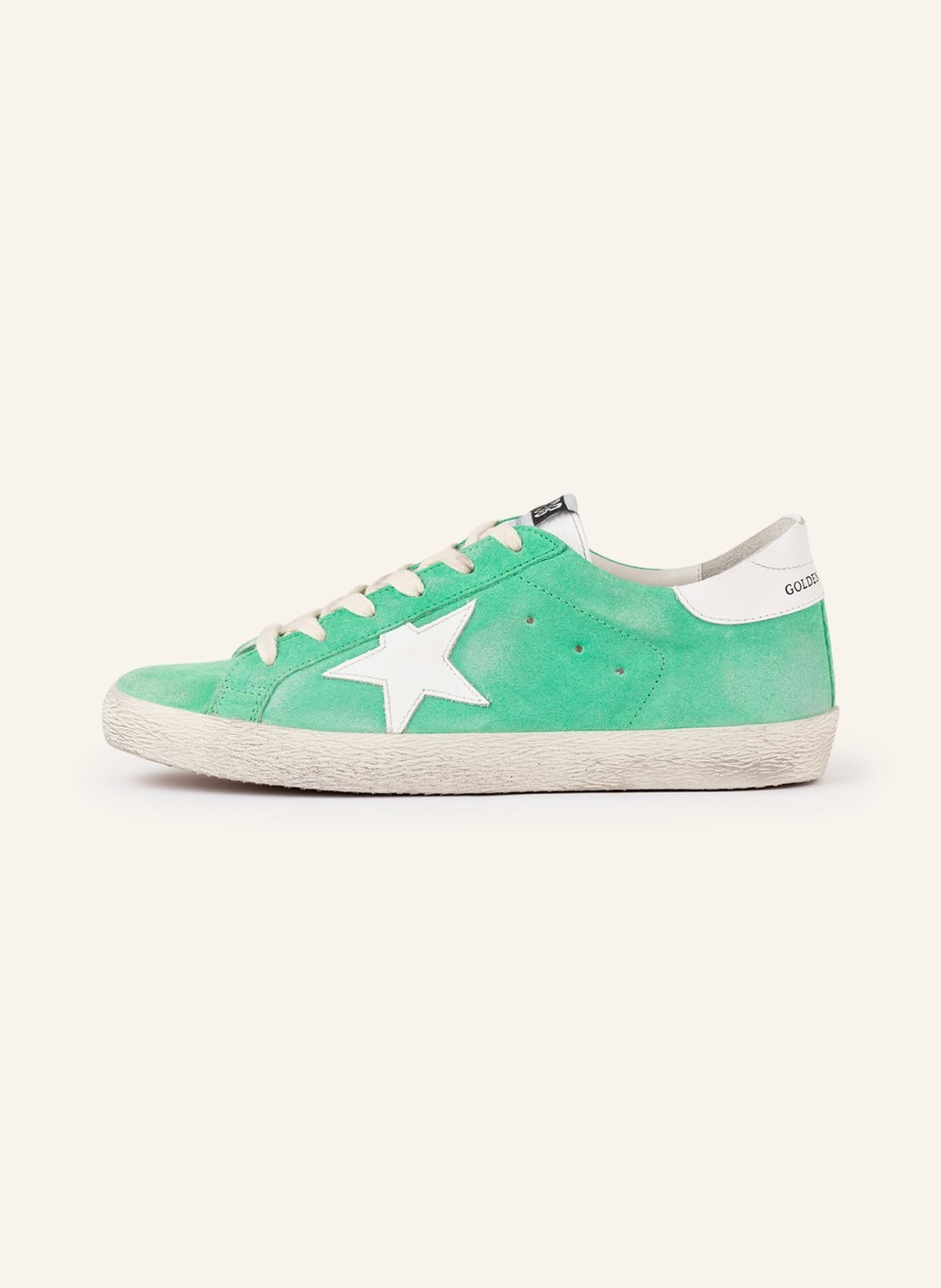 GOLDEN GOOSE Sneakers SUPER-STAR, Color: GREEN/ WHITE (Image 4)
