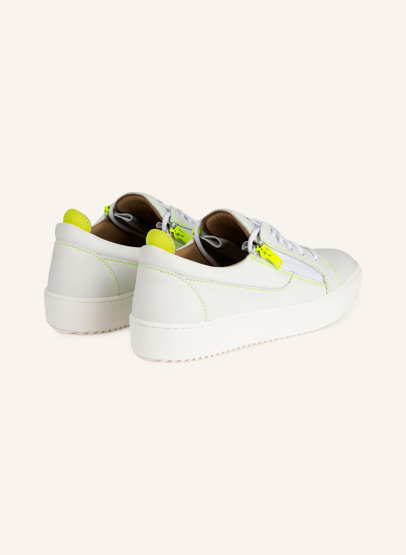 GIUSEPPE ZANOTTI DESIGN Sneakers FRANKIE, Color: WHITE/ NEON YELLOW (Image 2)