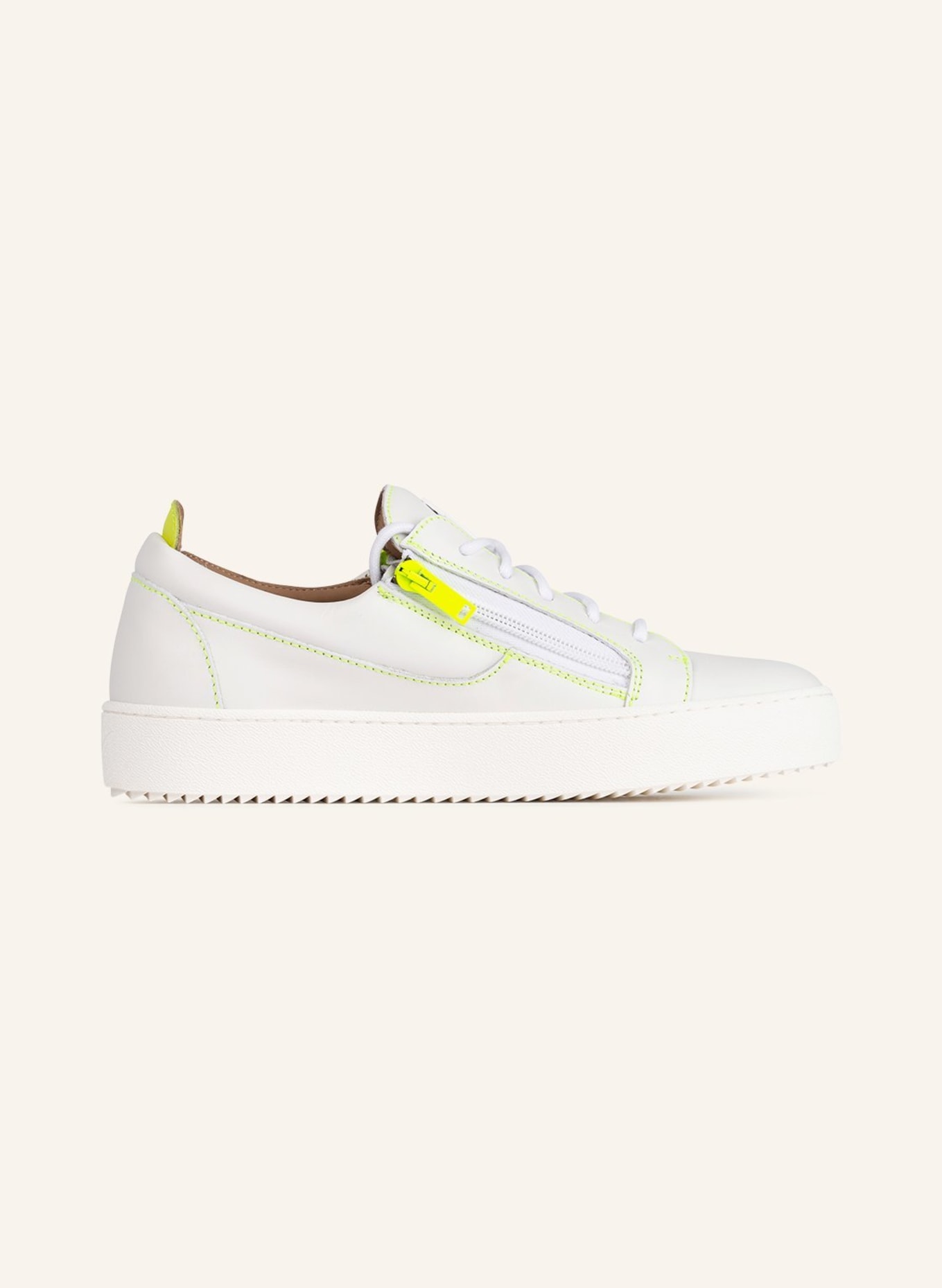 GIUSEPPE ZANOTTI DESIGN Sneakers FRANKIE, Color: WHITE/ NEON YELLOW (Image 5)