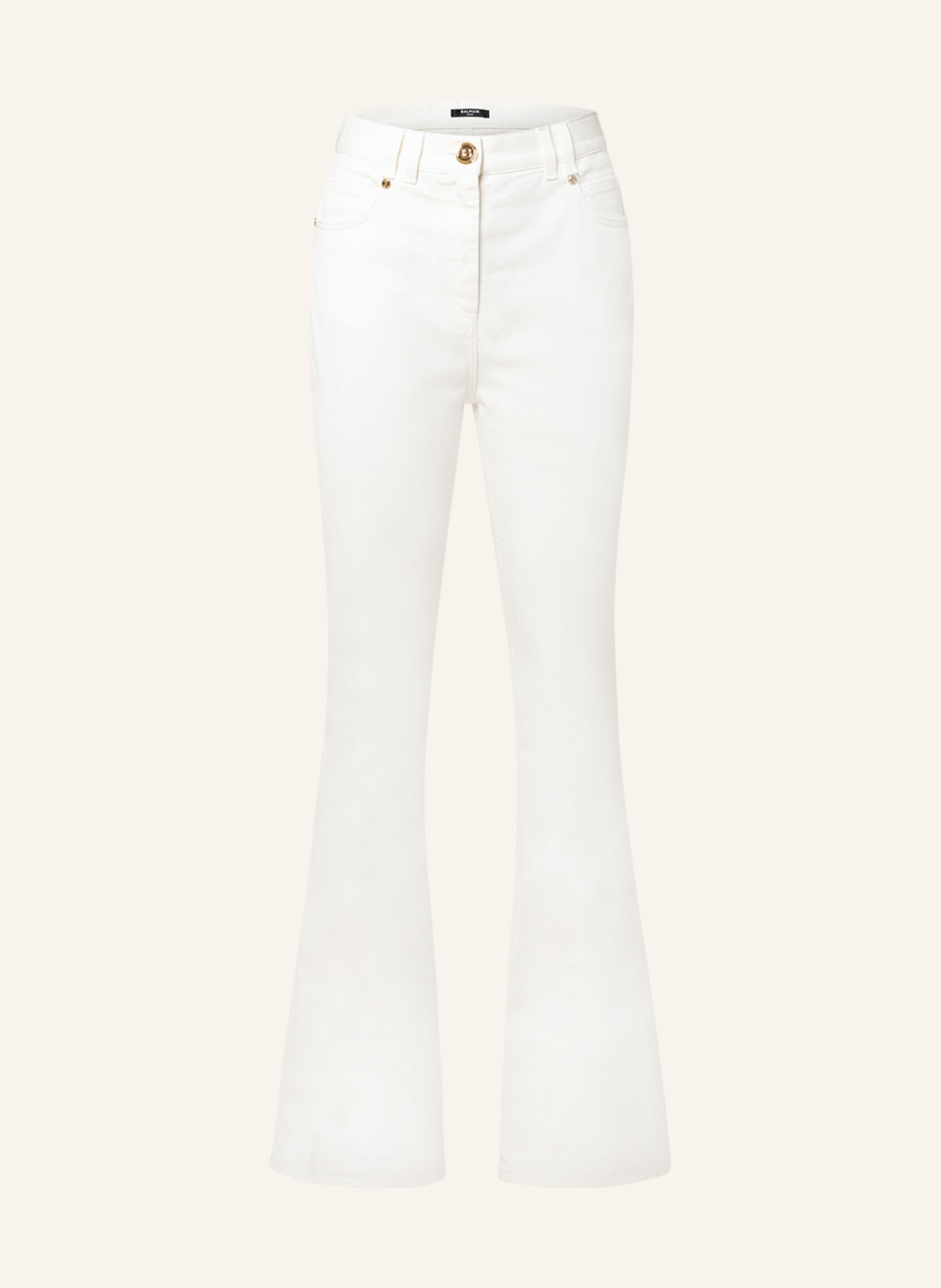 BALMAIN Flared jeans, Color: 0FA Blanc (Image 1)