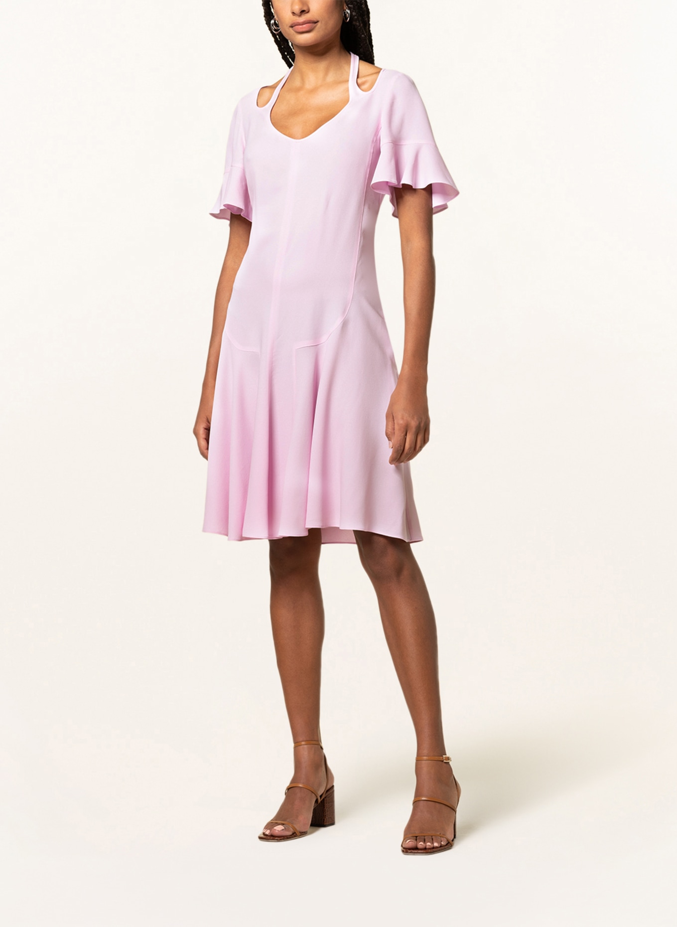 STELLA McCARTNEY Kleid mit Seide, Farbe: ROSA (Bild 2)