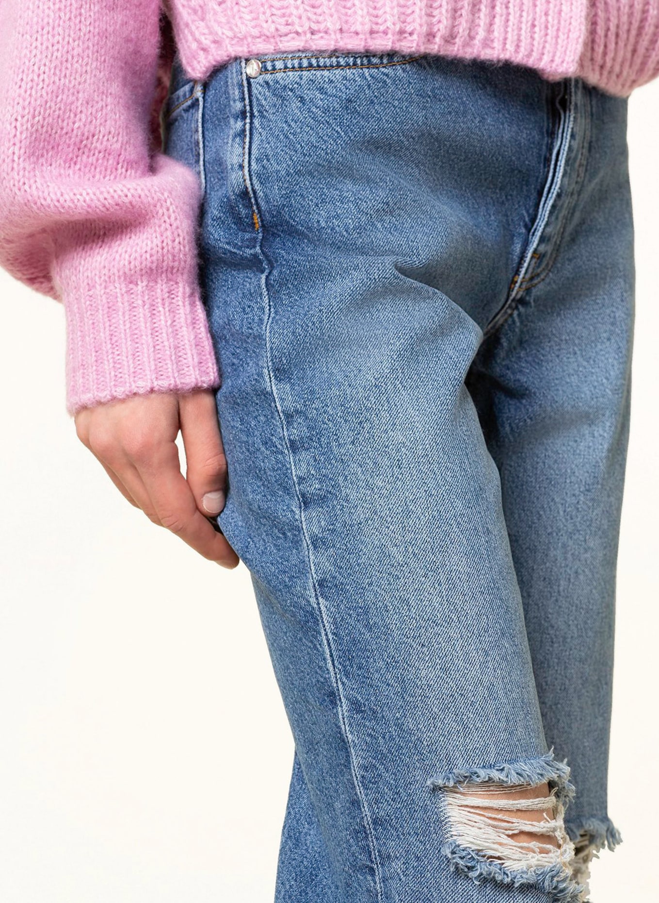 GOLDGARN DENIM Straight Jeans LINDENHOF, Farbe: 1010 Vintageblue (Bild 5)