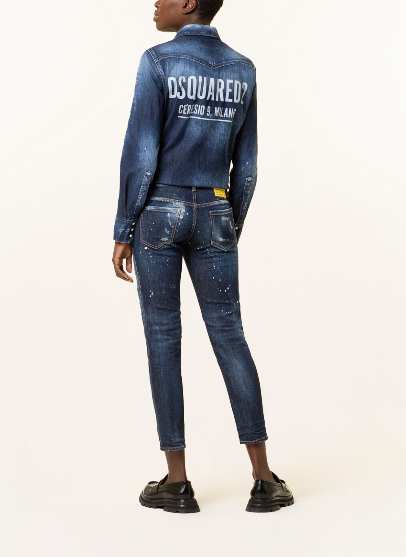 DSQUARED2 Destroyed jeans JENNIFER, Color: 470 NAVY BLUE (Image 3)