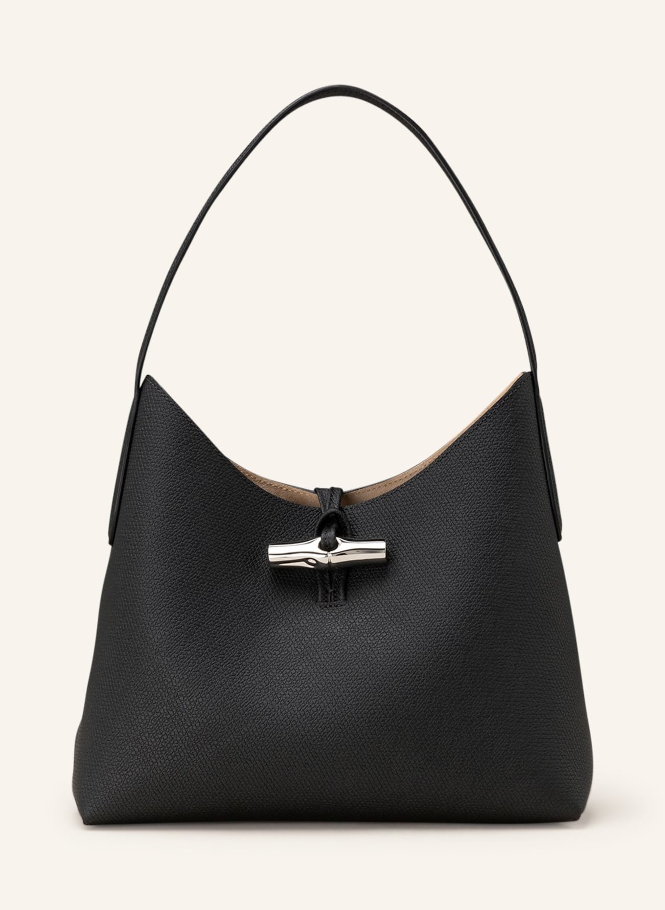 LONGCHAMP Hobo-Bag ROSEAU: SCHWARZ
