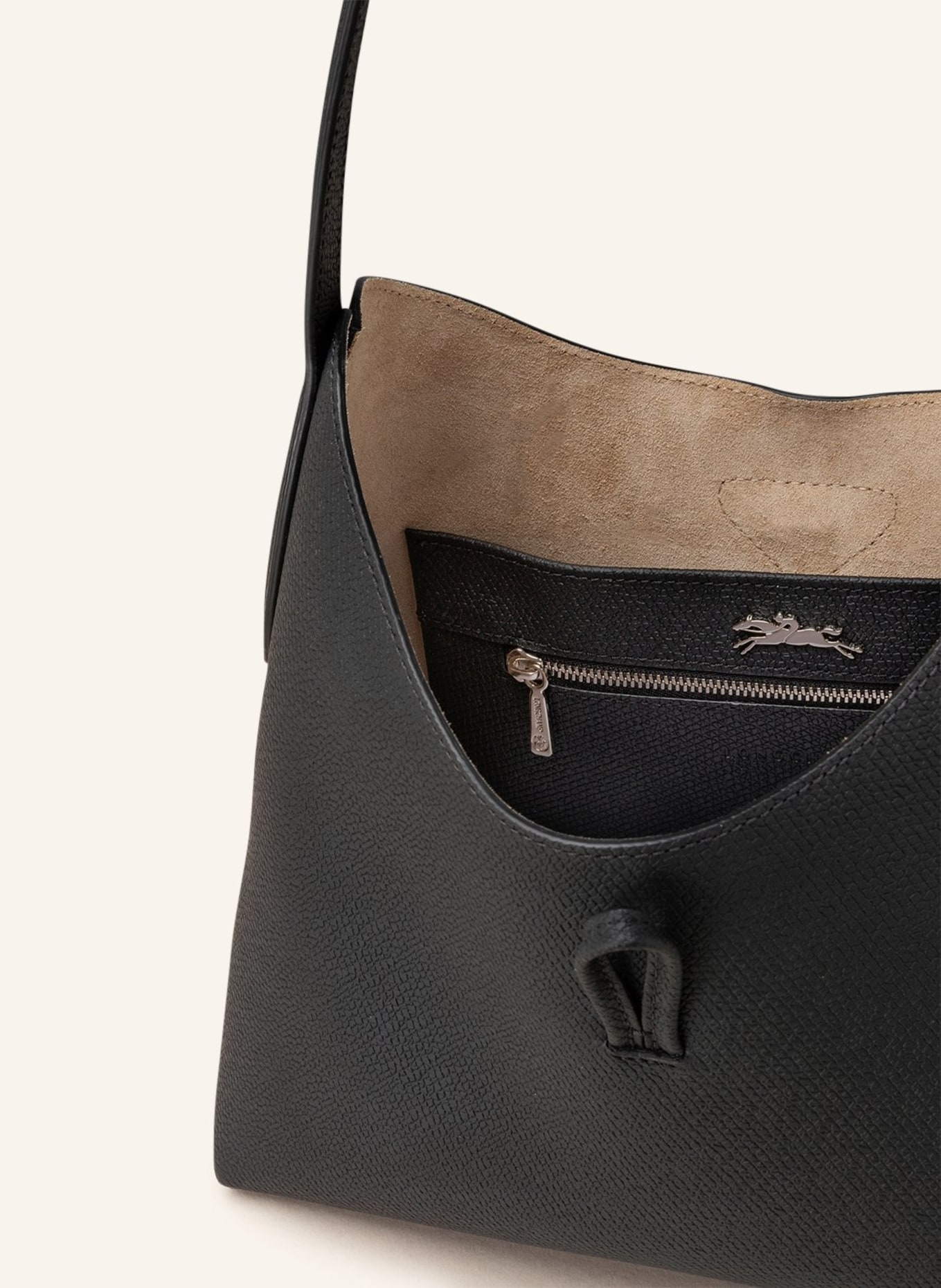 LONGCHAMP Hobo-Bag ROSEAU: SCHWARZ