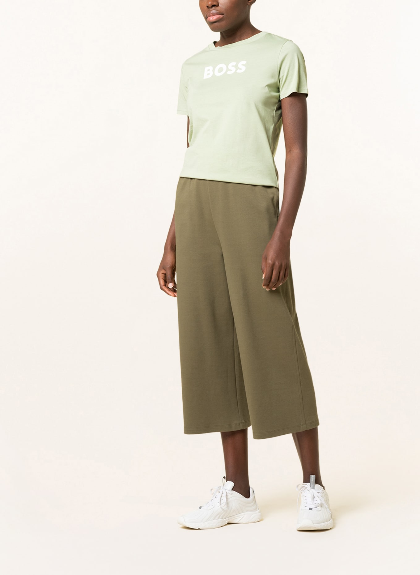 BOSS T-Shirt ELOGO: LIGHT GREEN