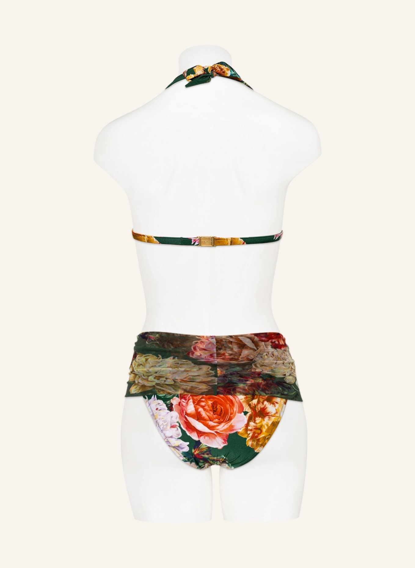 ANDRES SARDA Triangle bikini top WOOLF , Color: GREEN/ ORANGE/ YELLOW (Image 3)