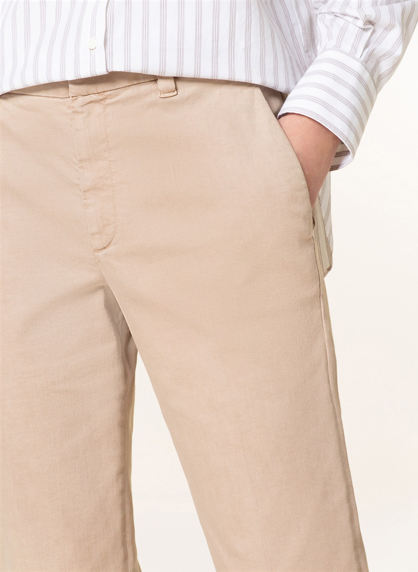 BRUNELLO CUCINELLI Hose mit Perlenbesatz, Farbe: BEIGE (Bild 5)