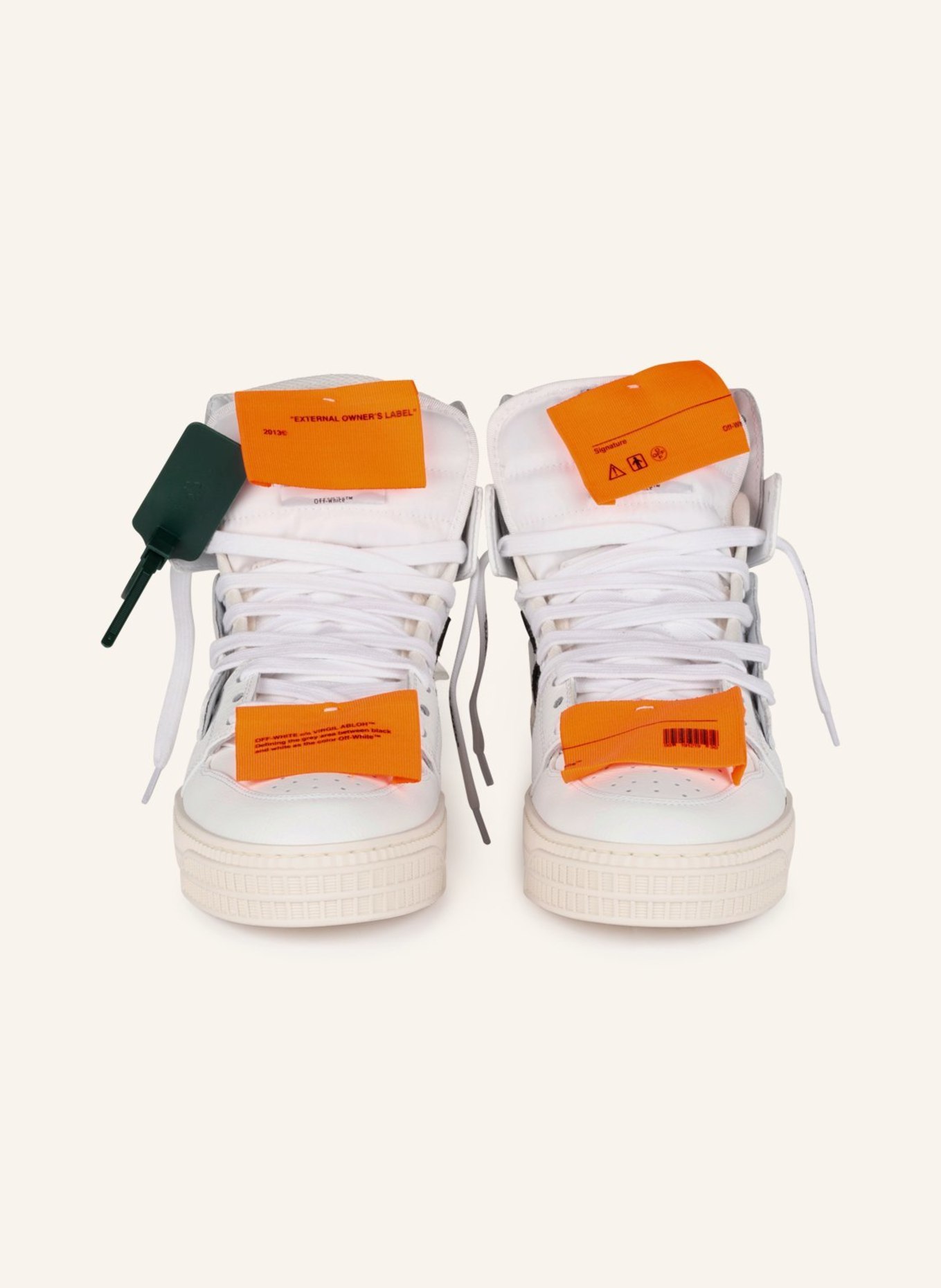 Off-White Wysokie sneakersy OFF-COURT 3.0, Kolor: BIAŁY (Obrazek 3)