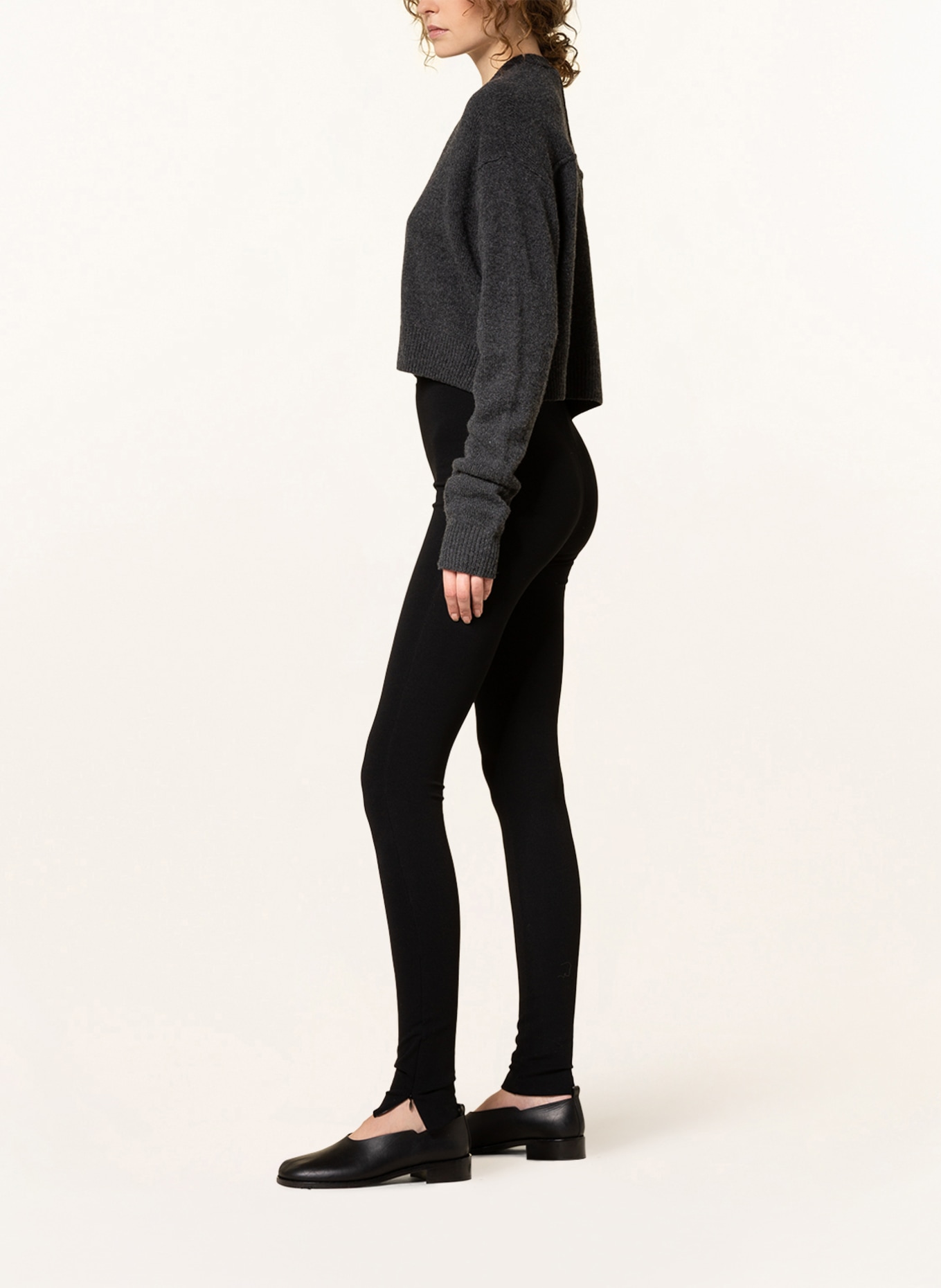 Zara, Pants & Jumpsuits, Zara Black Leggings With Ballerina Foot Straps