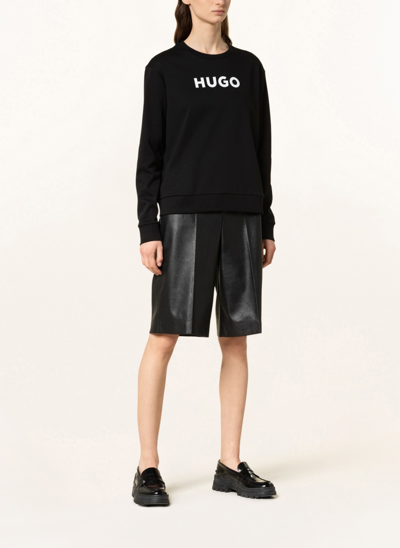 HUGO Sweatshirt THE HUGO, Color: BLACK (Image 2)