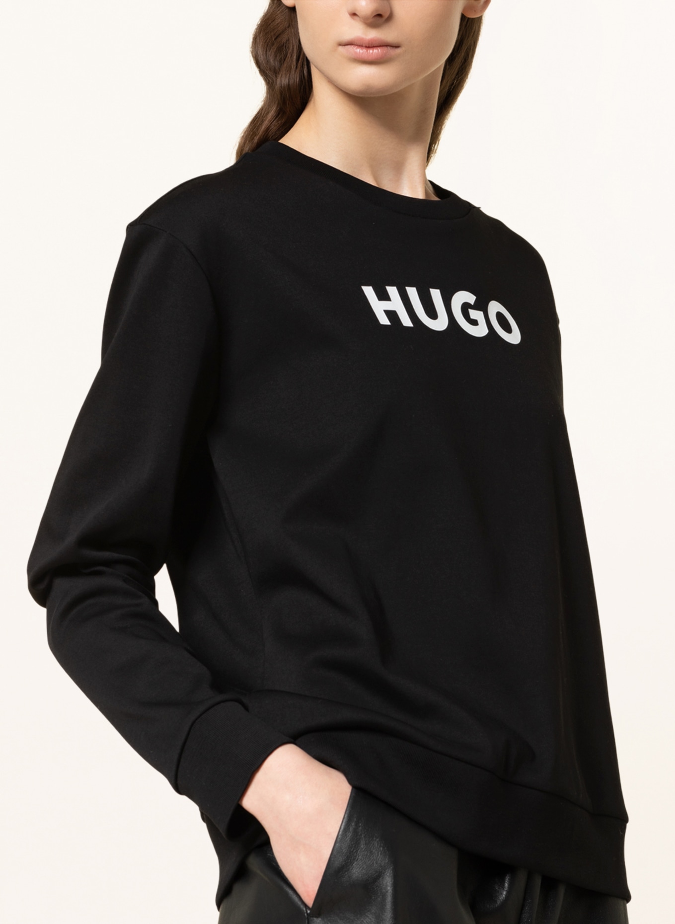 HUGO Sweatshirt THE HUGO, Color: BLACK (Image 4)