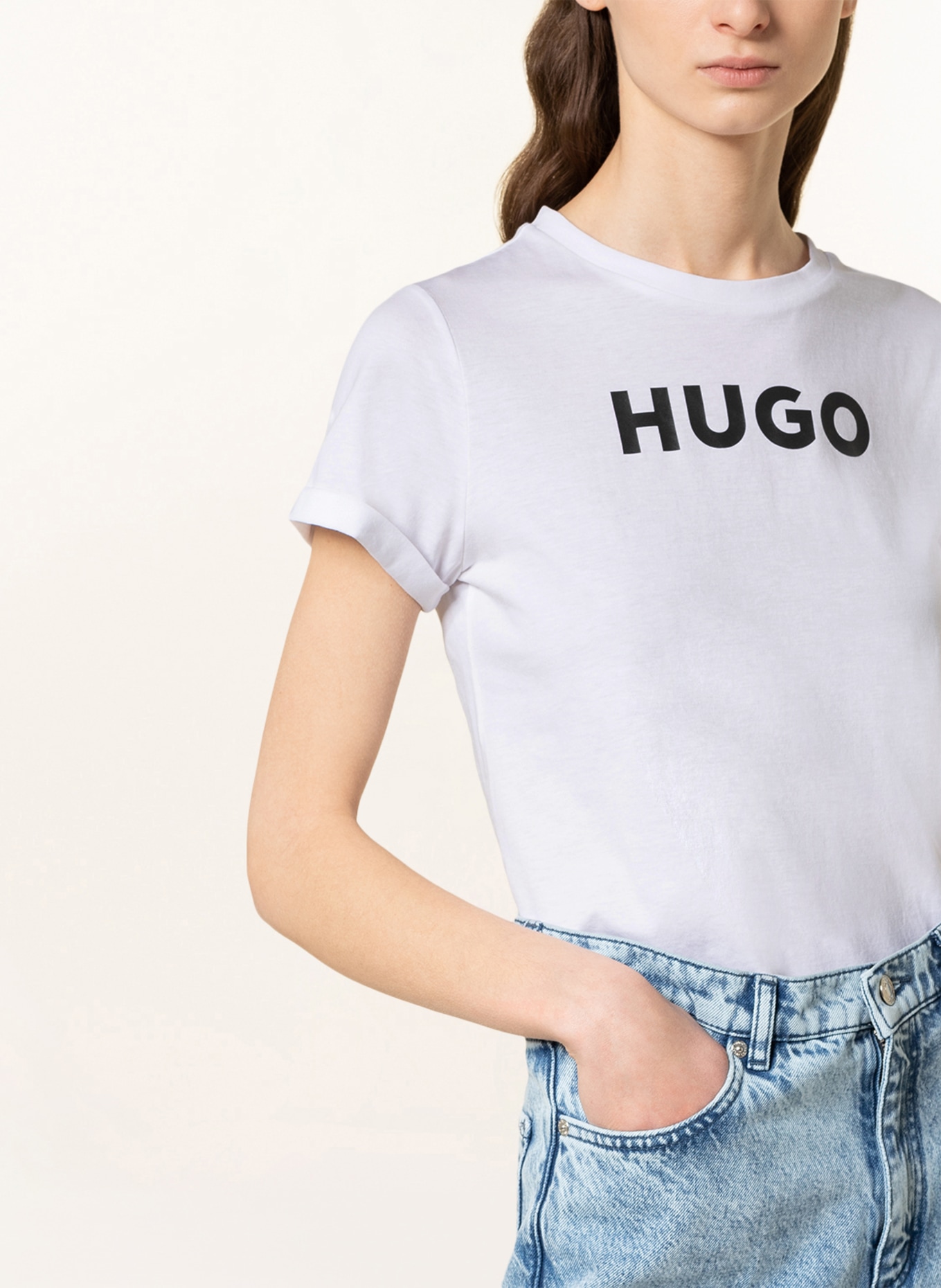 HUGO T-Shirt THE HUGO, Farbe: WEISS (Bild 6)