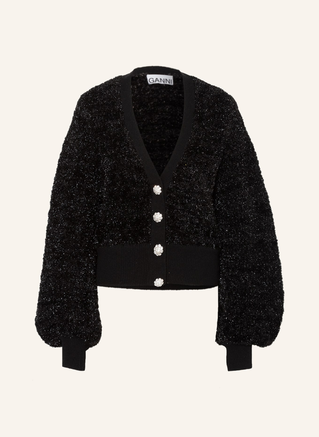 Black glitter cardigan 2025