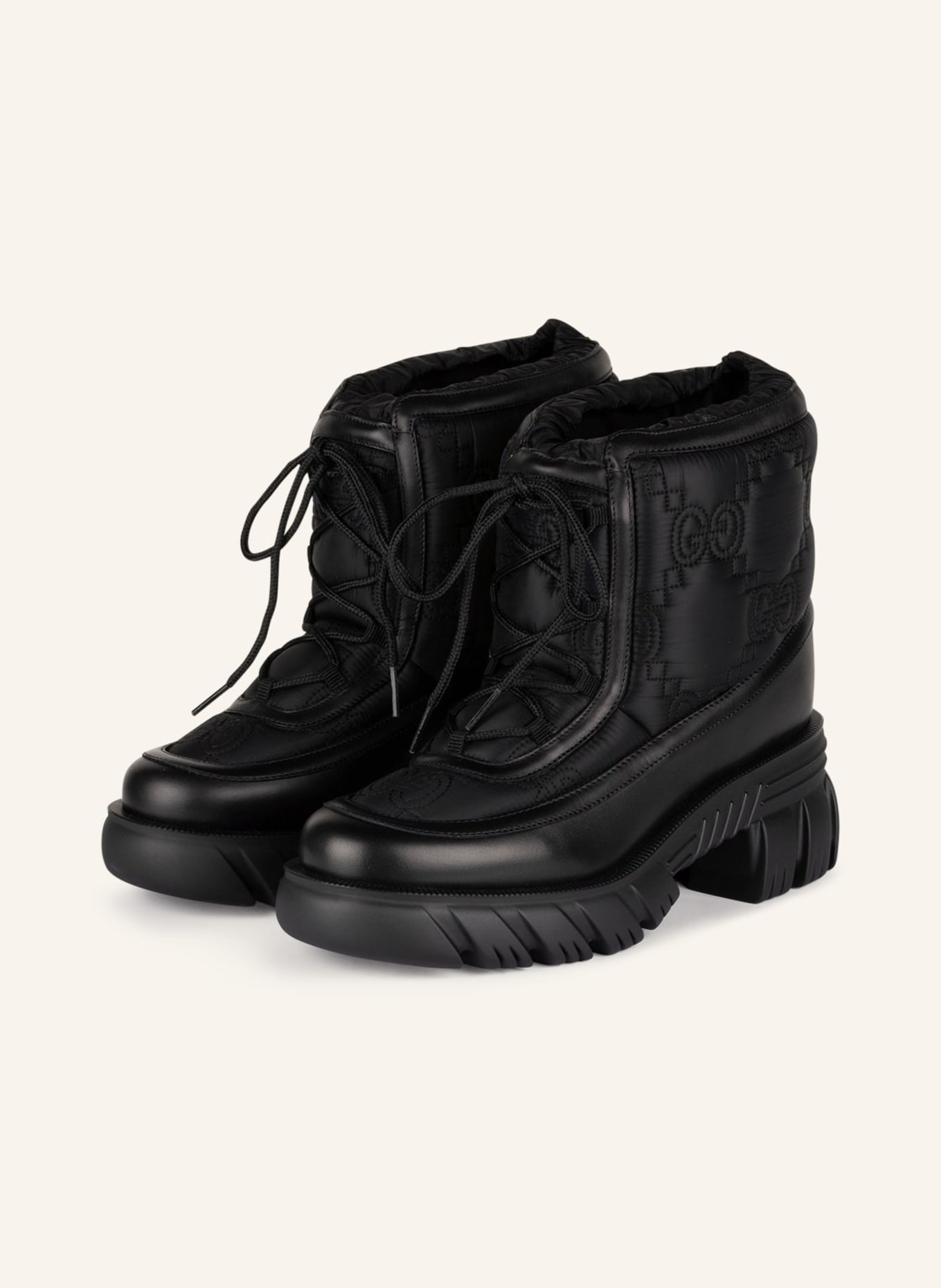 GUCCI Lace-up boots, Color: 1000 BLACK/NERO/BLACK (Image 1)
