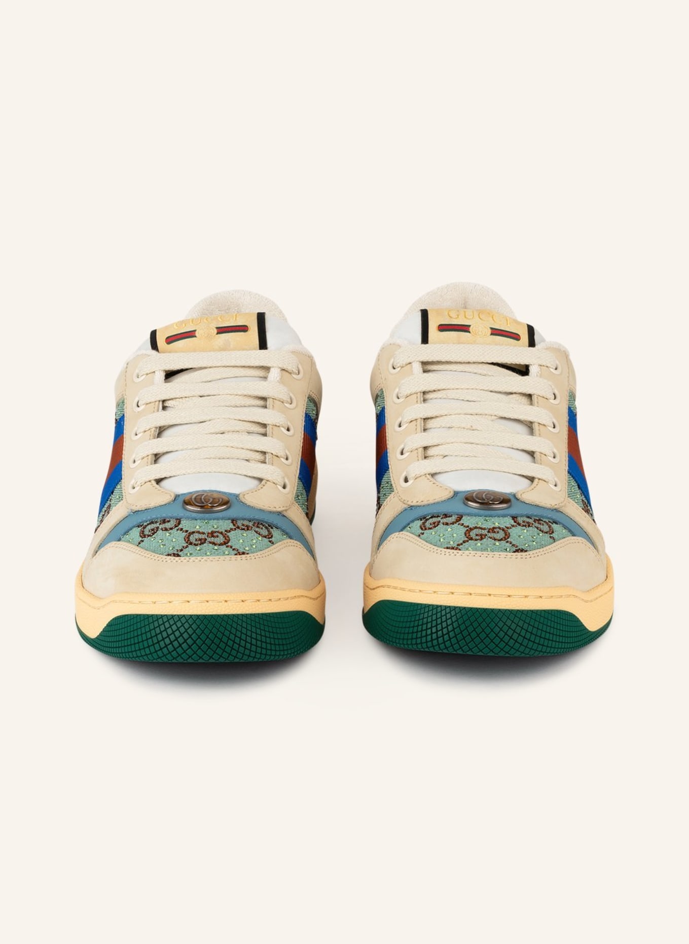 GUCCI Sneakers SCREENER with decorative gem trim, Color: 4983 AZU-BRO/D.MI/S.B/B.S (Image 3)