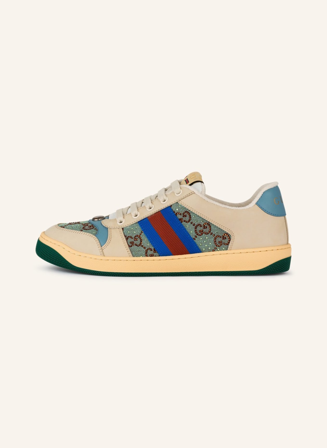 GUCCI Sneakers SCREENER with decorative gem trim, Color: 4983 AZU-BRO/D.MI/S.B/B.S (Image 4)