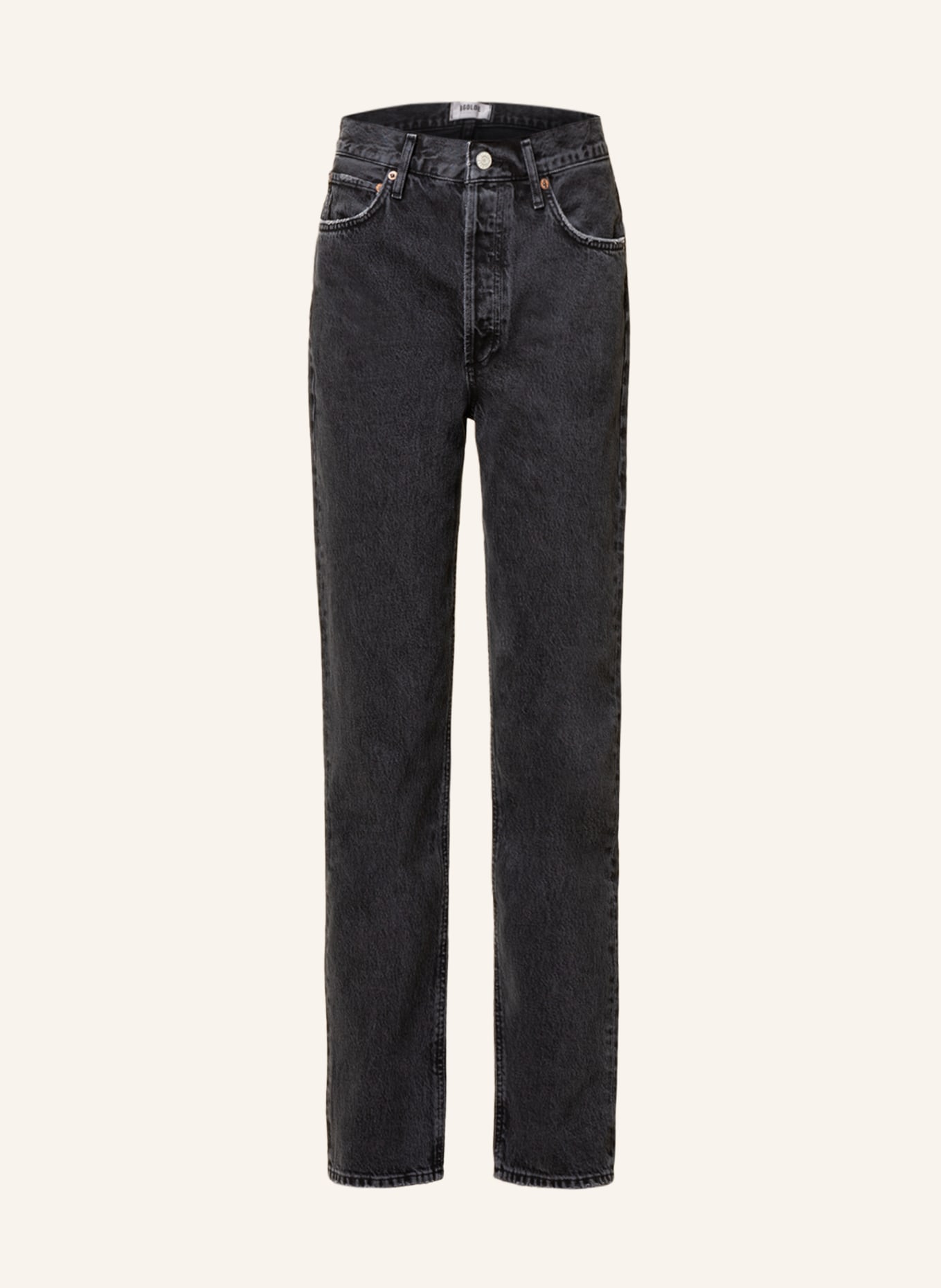 AGOLDE Straight jeans 90S PINCH WAIST , Color: BLACK TEA BLACK TEA (Image 1)