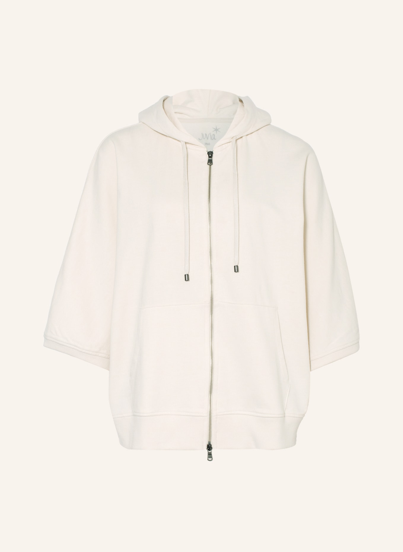 Juvia Sweat jacket with 3/4 sleeves, Color: CREAM (Image 1)