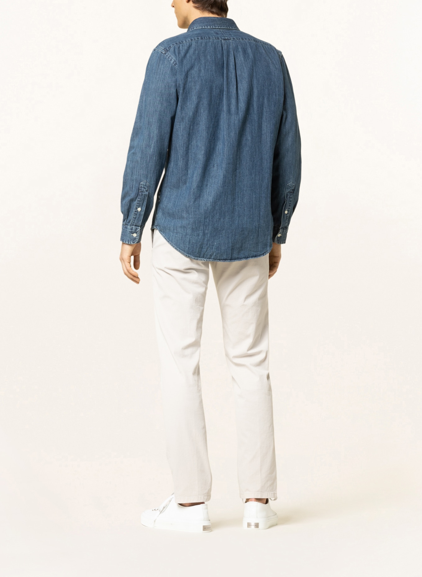 POLO RALPH LAUREN Denim shirt custom fit, Color: BLUE (Image 3)