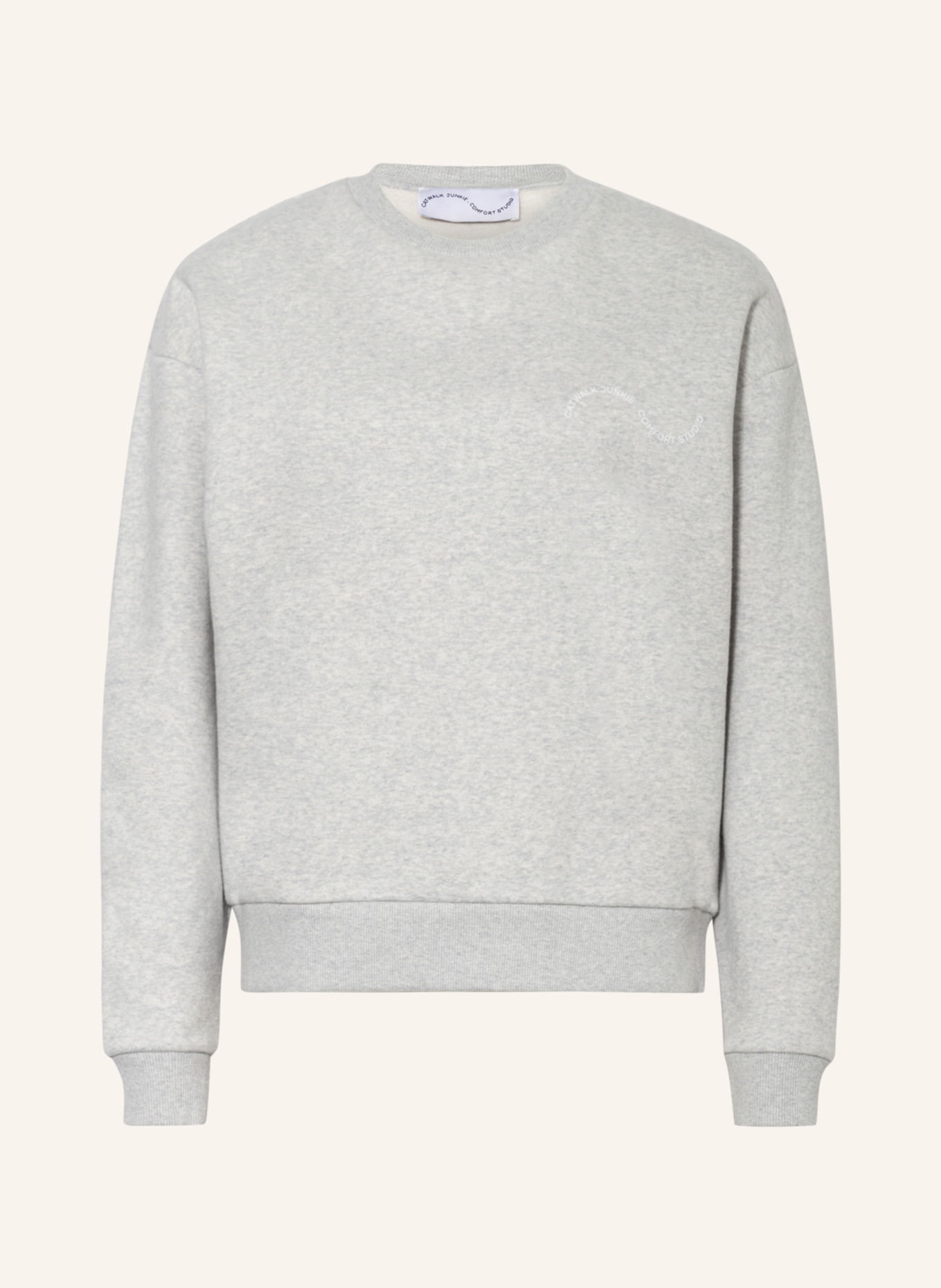 CATWALK JUNKIE Lounge sweatshirt BE GOOD DO GOOD: LIGHT GRAY