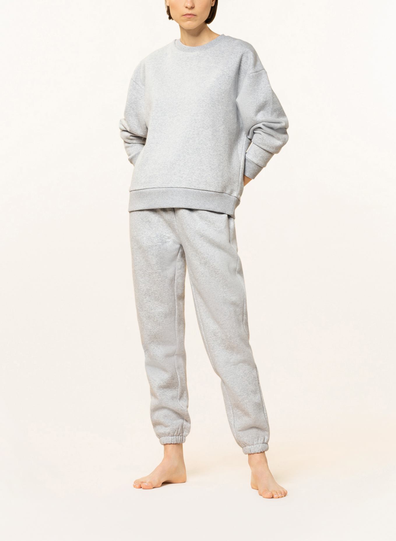 CATWALK JUNKIE Lounge sweatshirt BE GOOD DO GOOD: LIGHT GRAY