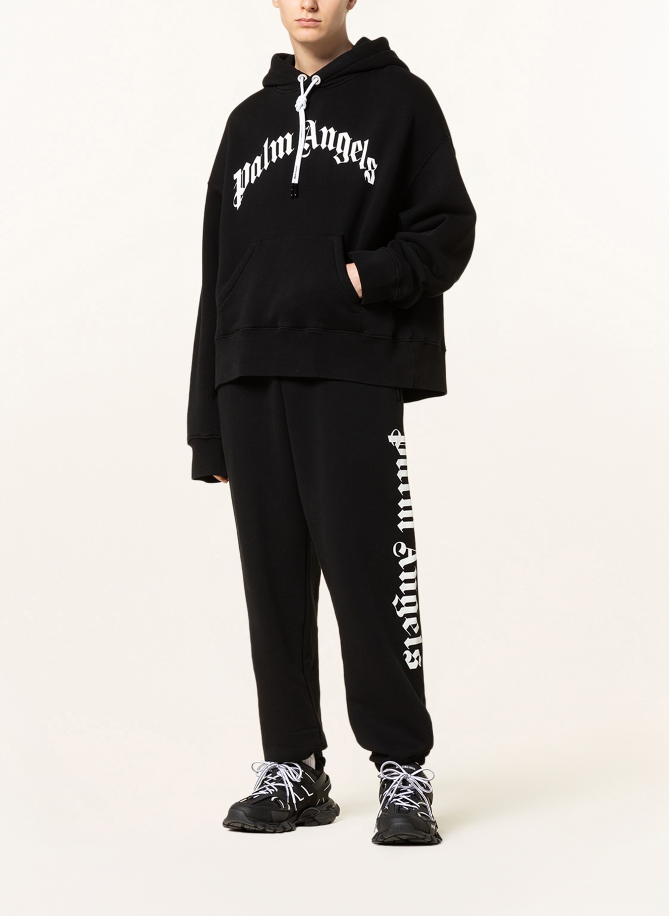 Palm Angels Oversized hoodie , Color: BLACK (Image 2)