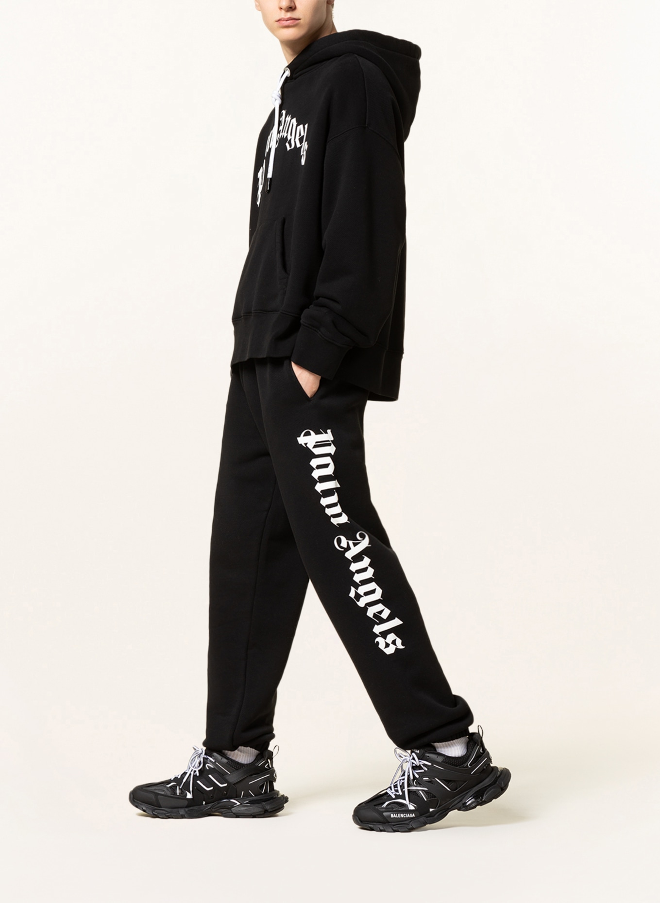 Palm Angels Oversized hoodie , Color: BLACK (Image 4)